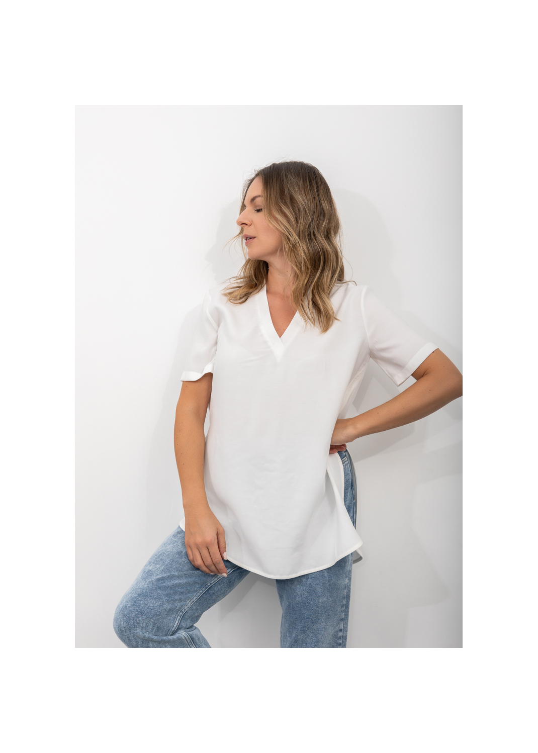 T-shirt CAROLL biały - 86484