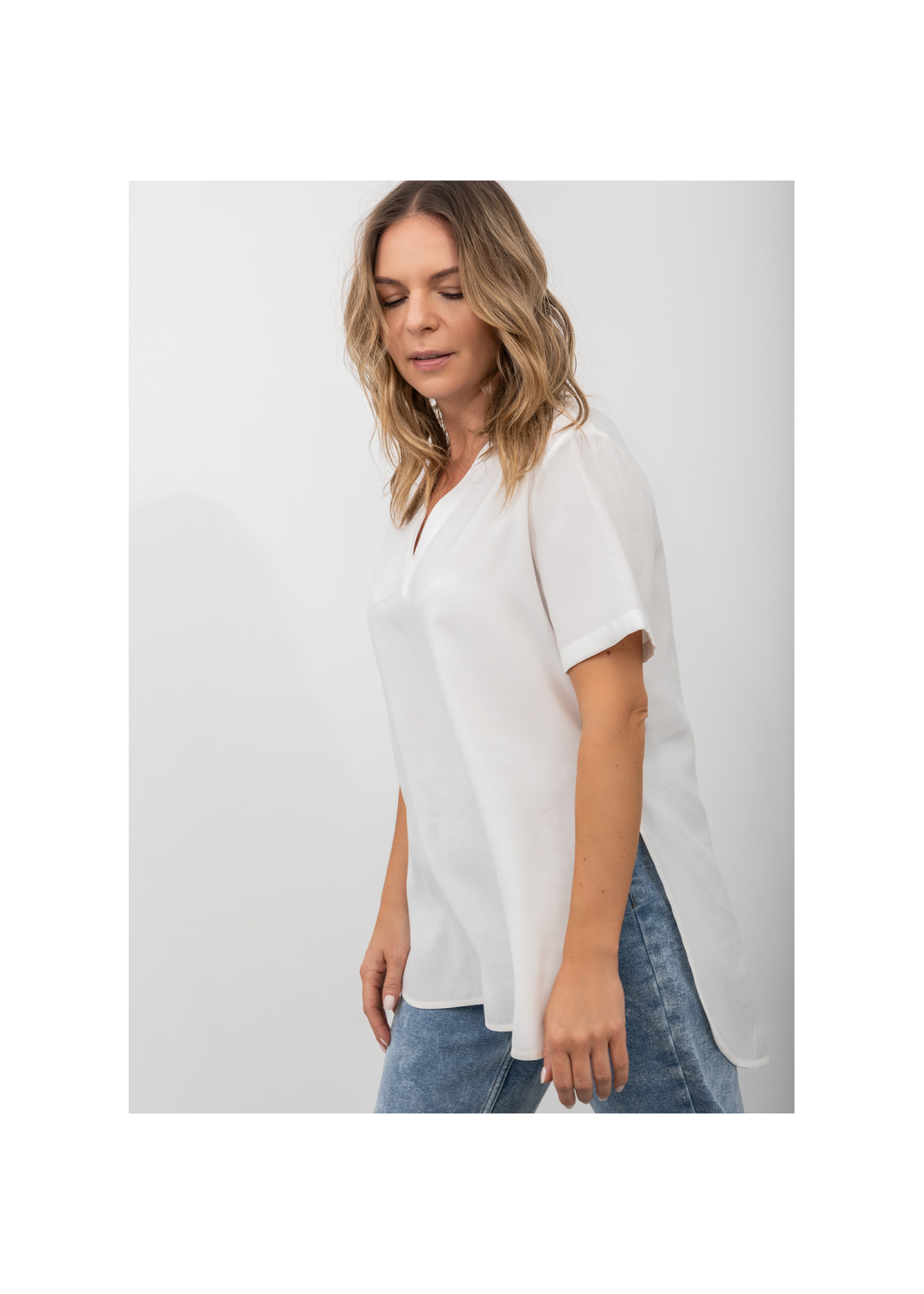 T-shirt CAROLL biały - 86487