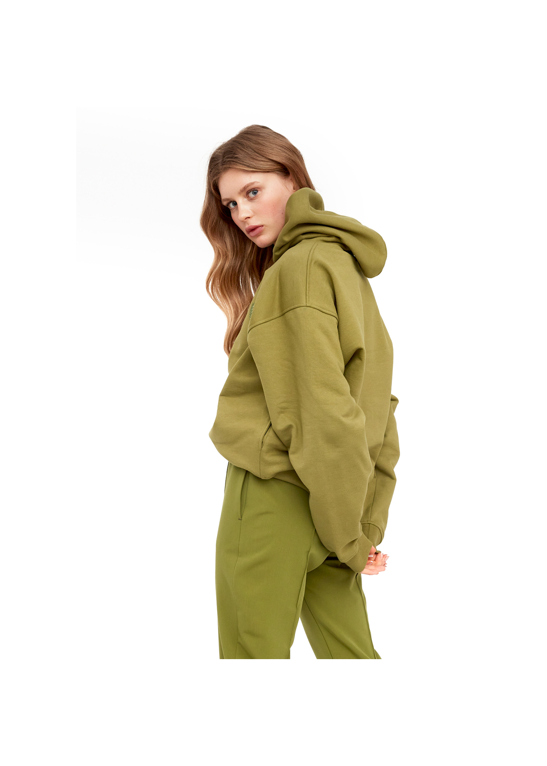 Hoodie TATIANA khaki - 114234