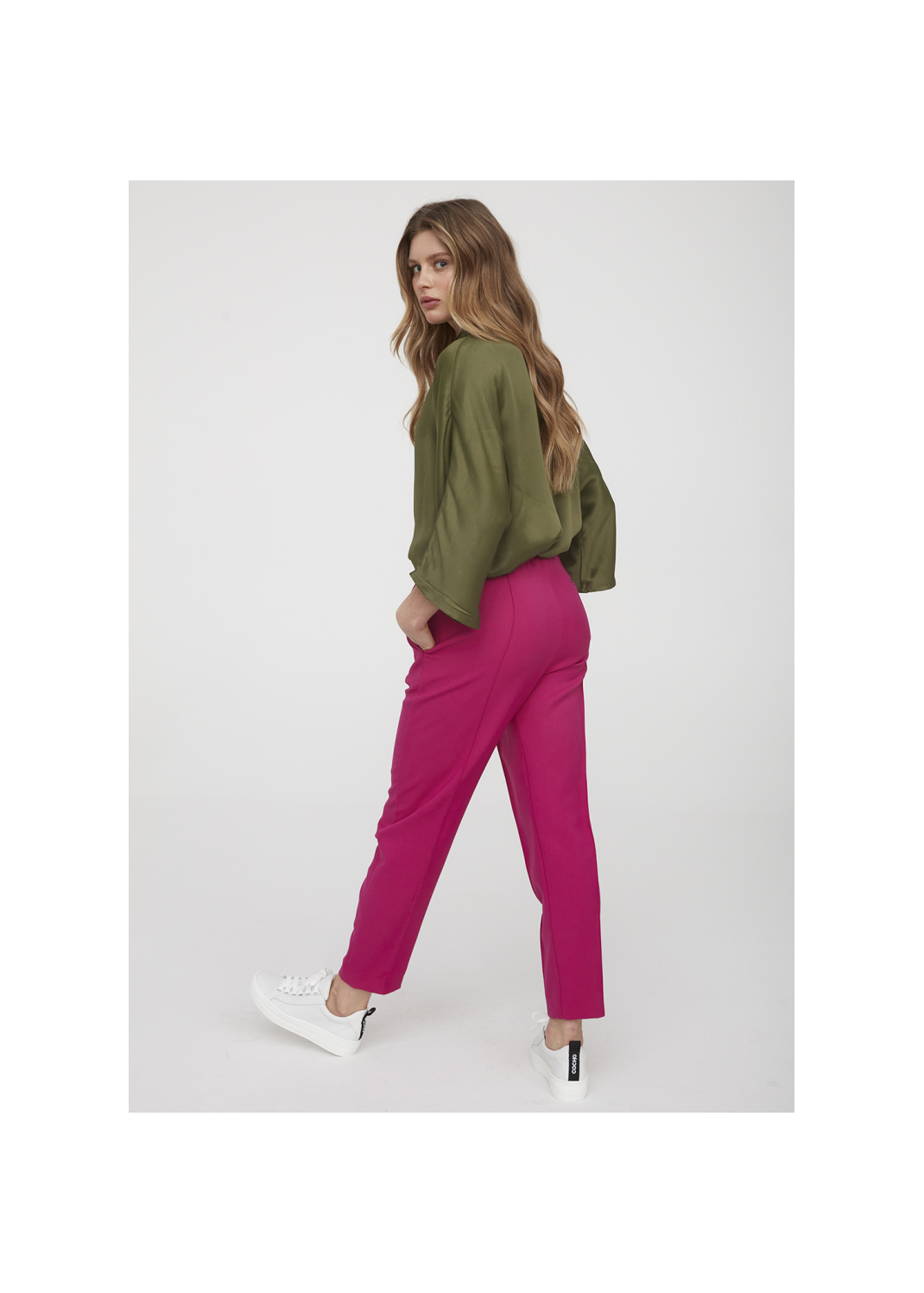 Spodnie DEMERIS magenta - 93765