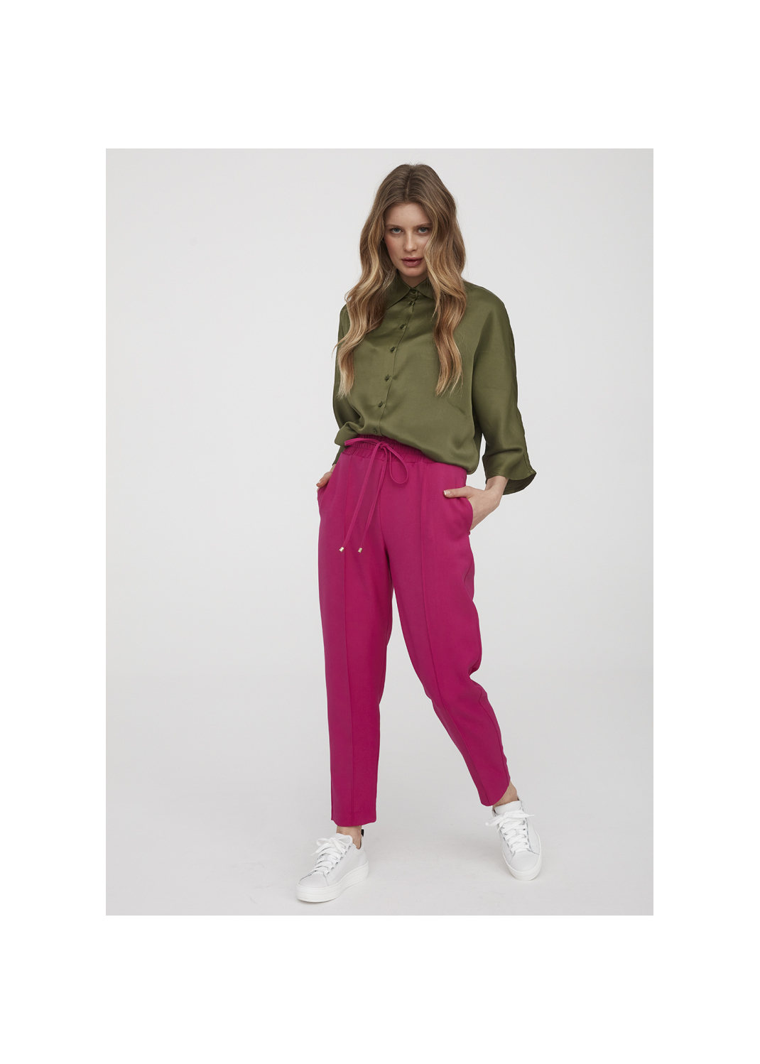 Spodnie DEMERIS magenta - 93767