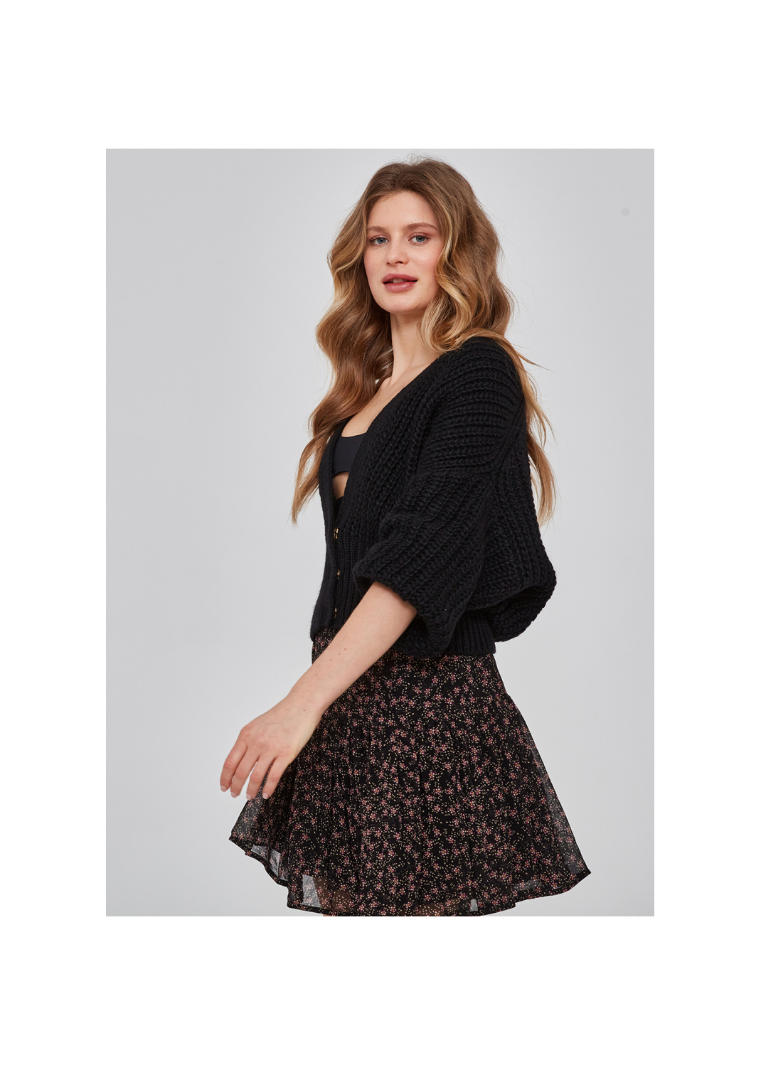 Kardigan ROSELLE czarny - 83966