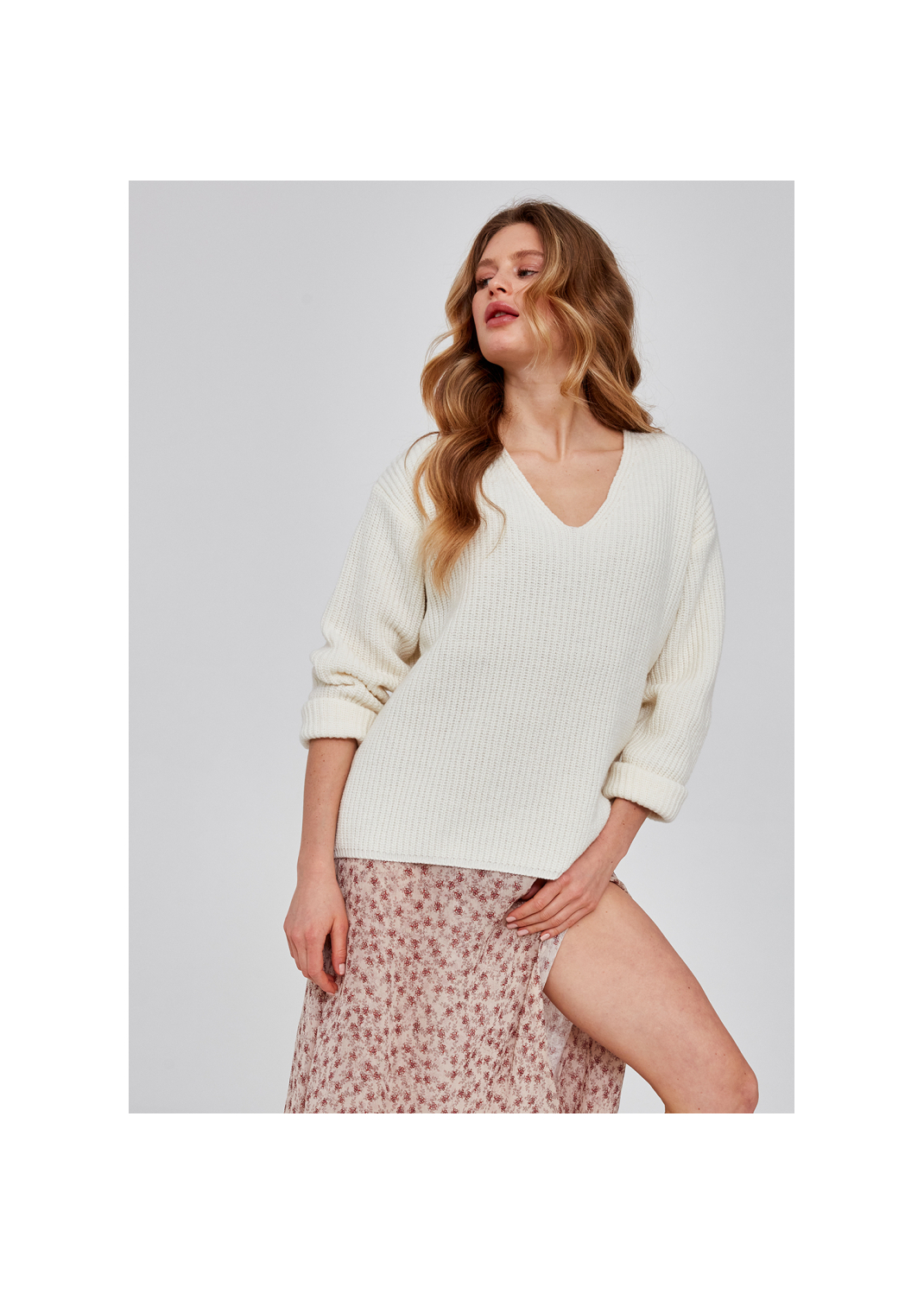 Sweter CLOE kremowy - 83973