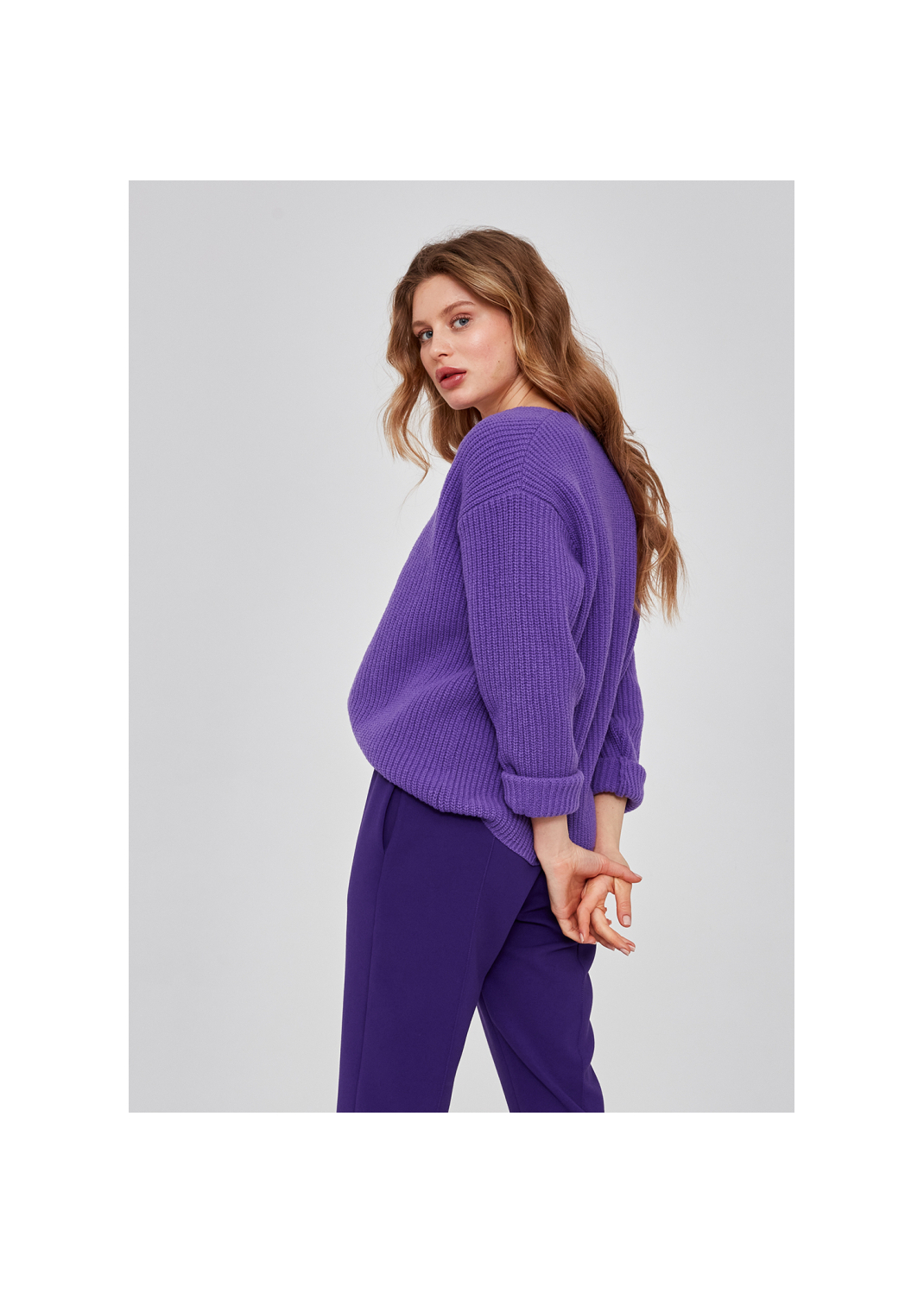 Sweter CLOE fioletowy - 100946