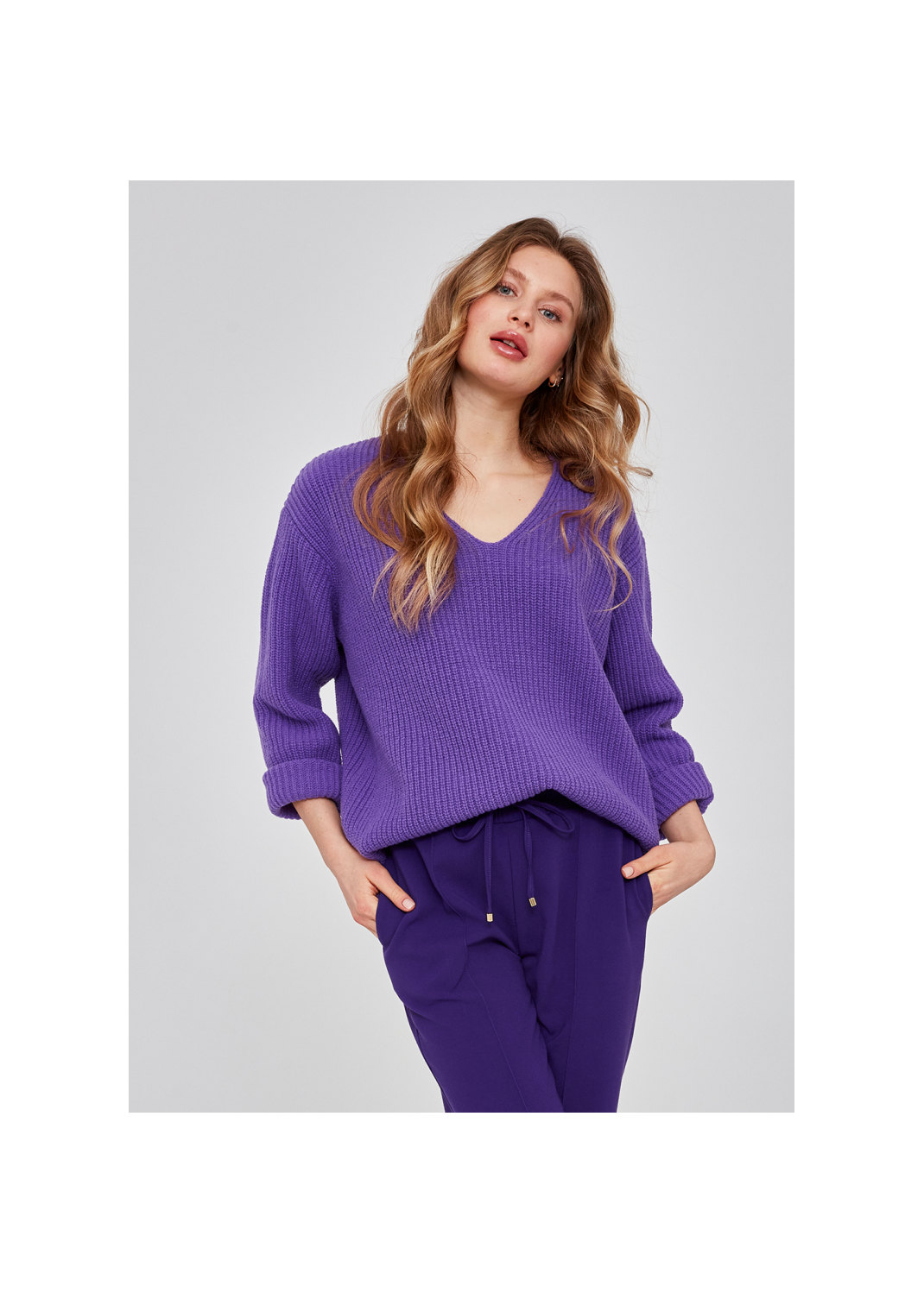Sweter CLOE fioletowy - 100947