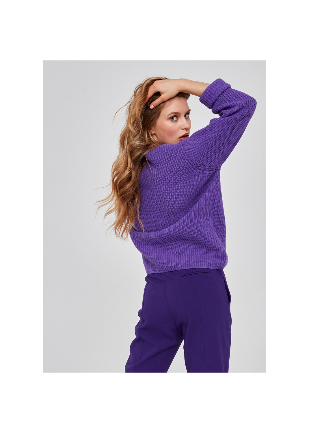 Sweter CLOE fioletowy - 100948