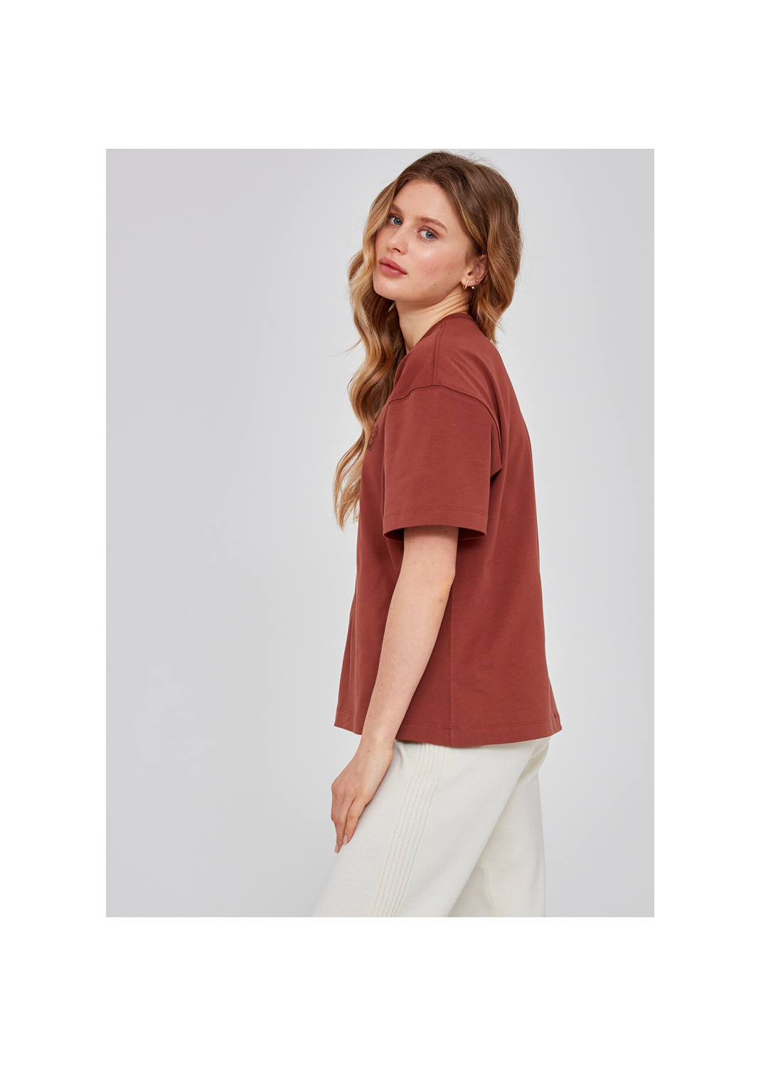 T-shirt IRINA cynamonowy - 84065