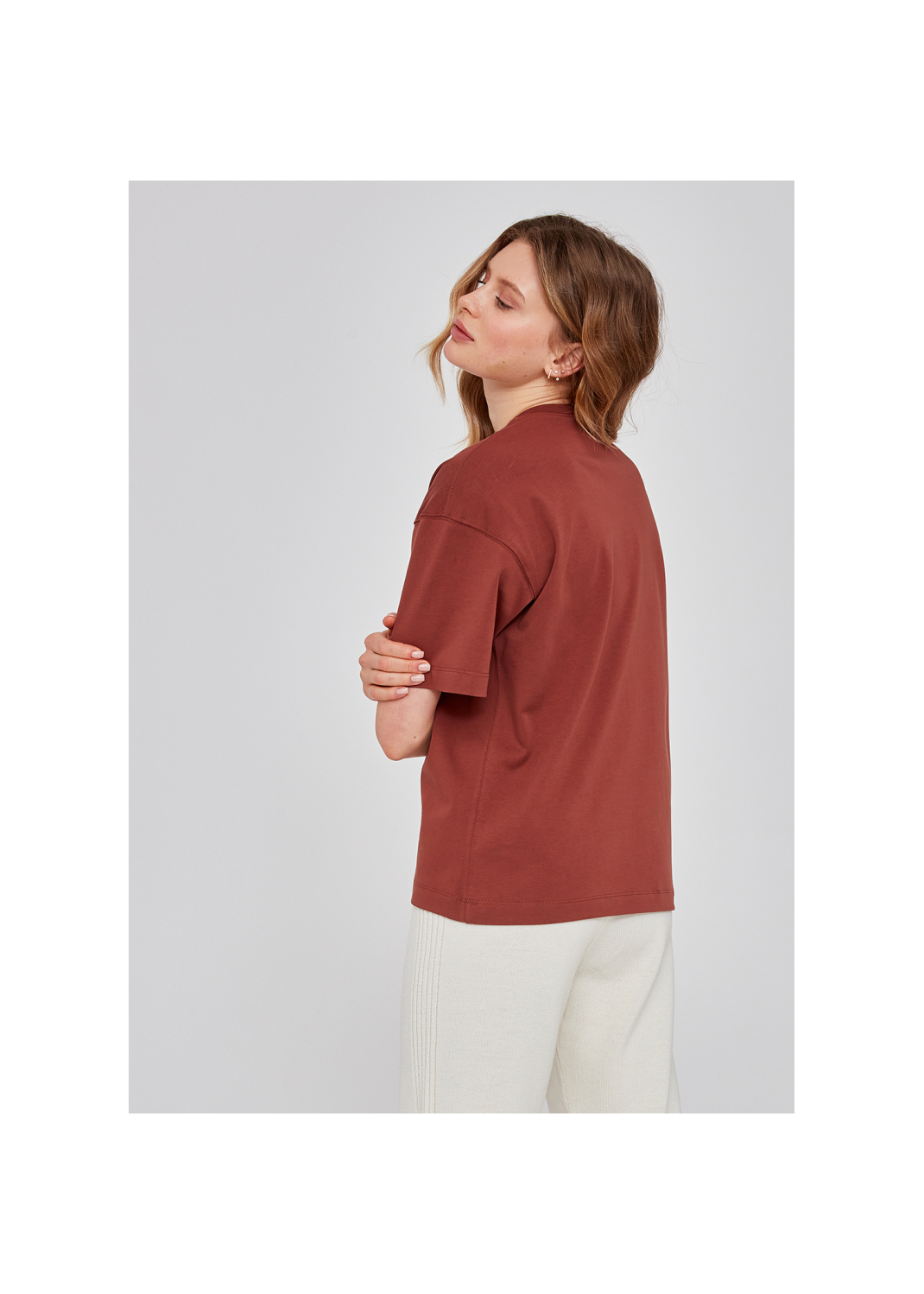 T-shirt IRINA cynamonowy - 84066
