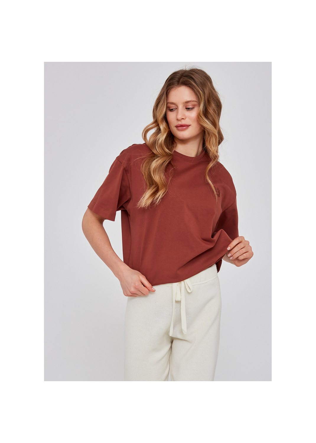 T-shirt IRINA cynamonowy - 84068