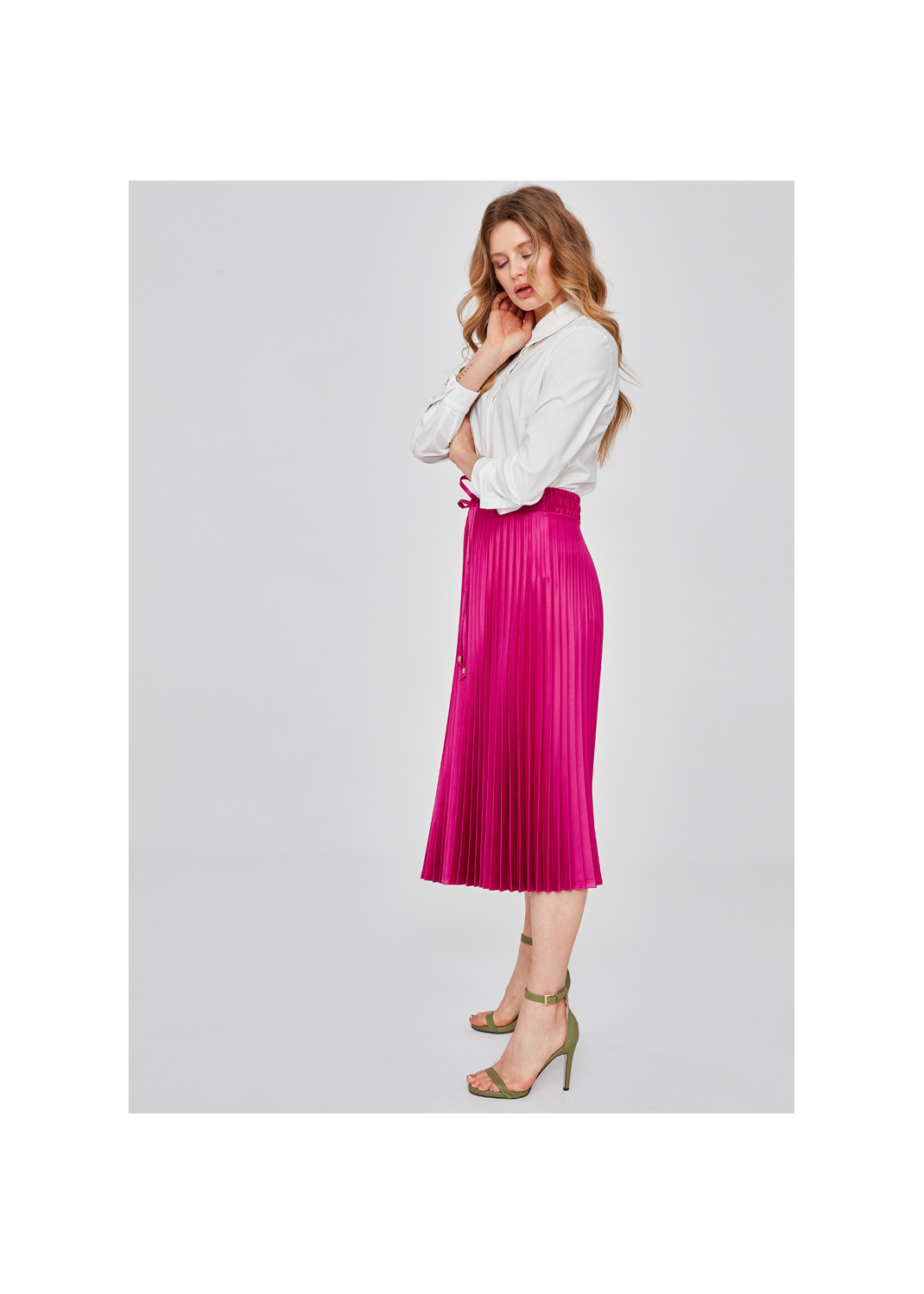 Spódnica plisowania BONETIA magenta - 84528