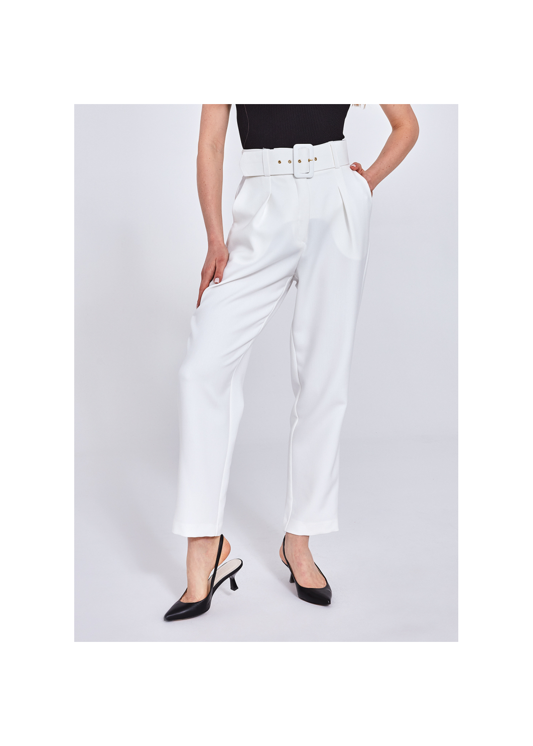 Spodnie ALICANTE kremowy - 87474