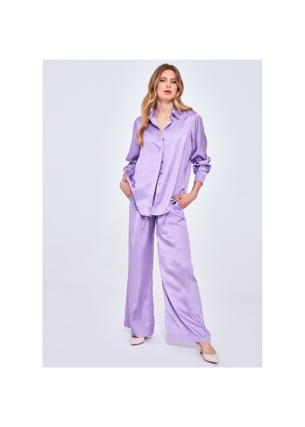 Spodnie CAPRICE liliowy - 87449