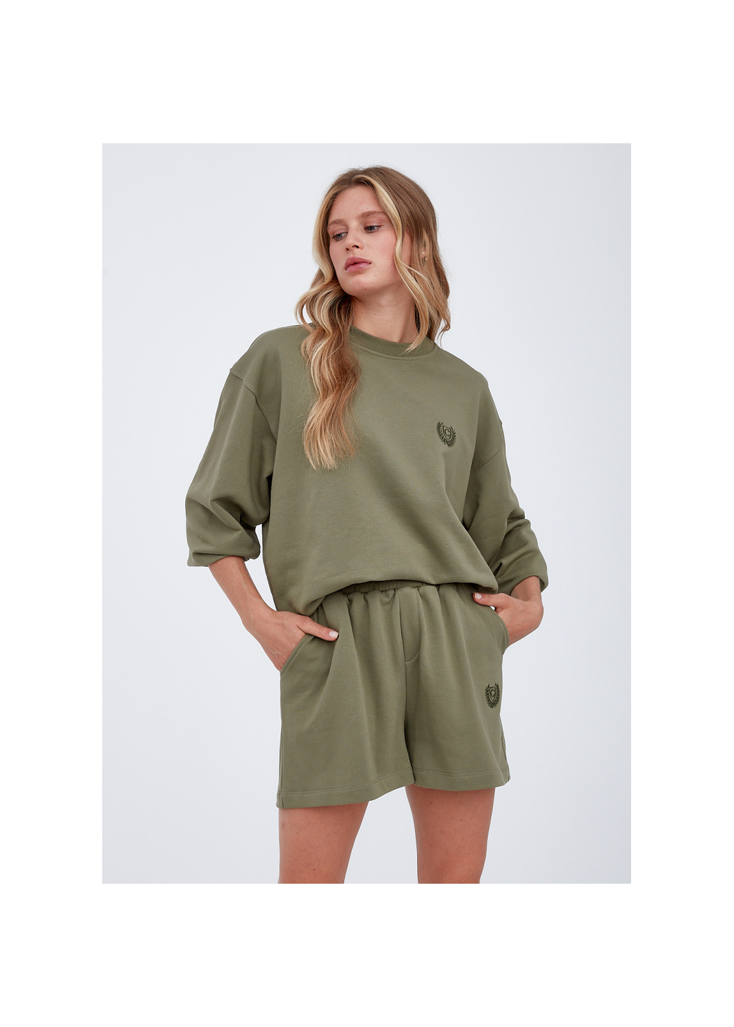 Szorty MATHILDE khaki - 93018