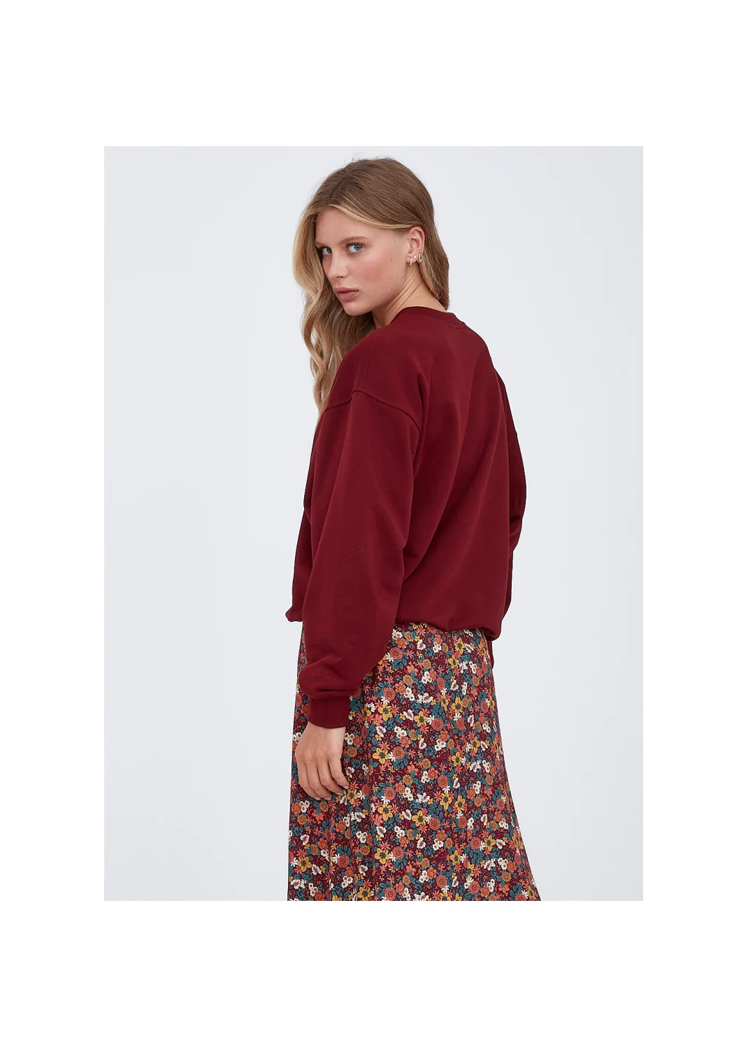 Skirt INGA II burgundy meadow  - 133295