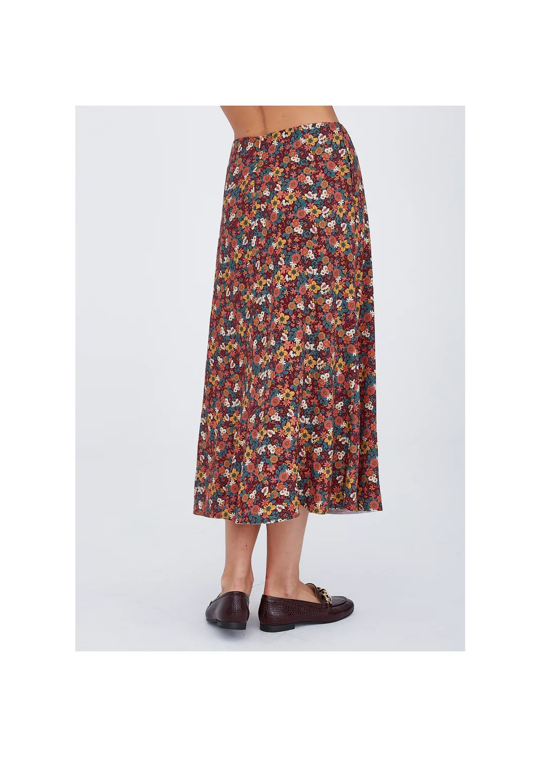 Skirt INGA II burgundy meadow  - 133298