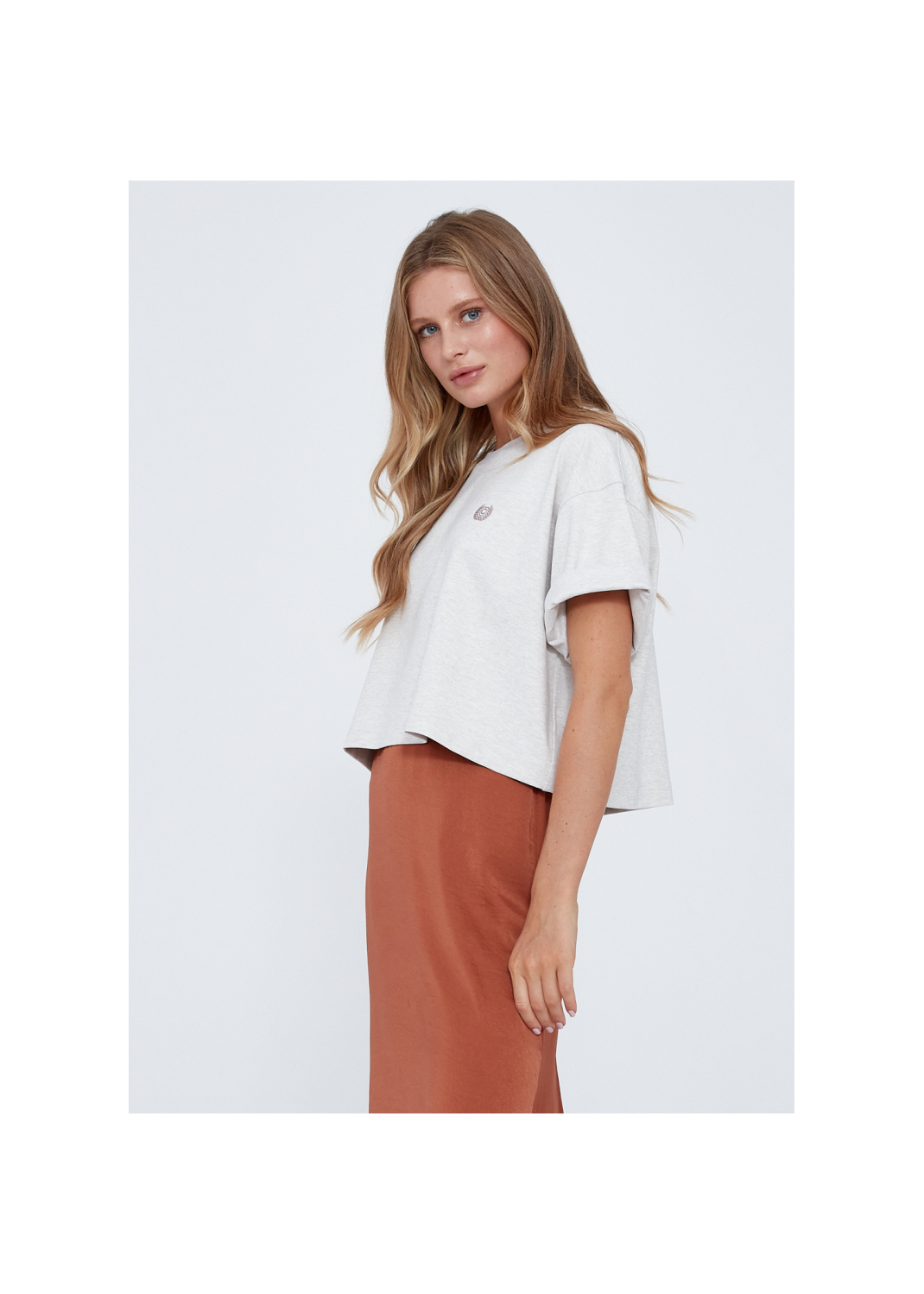 T-shirt VANILLA waniliowy - 93121