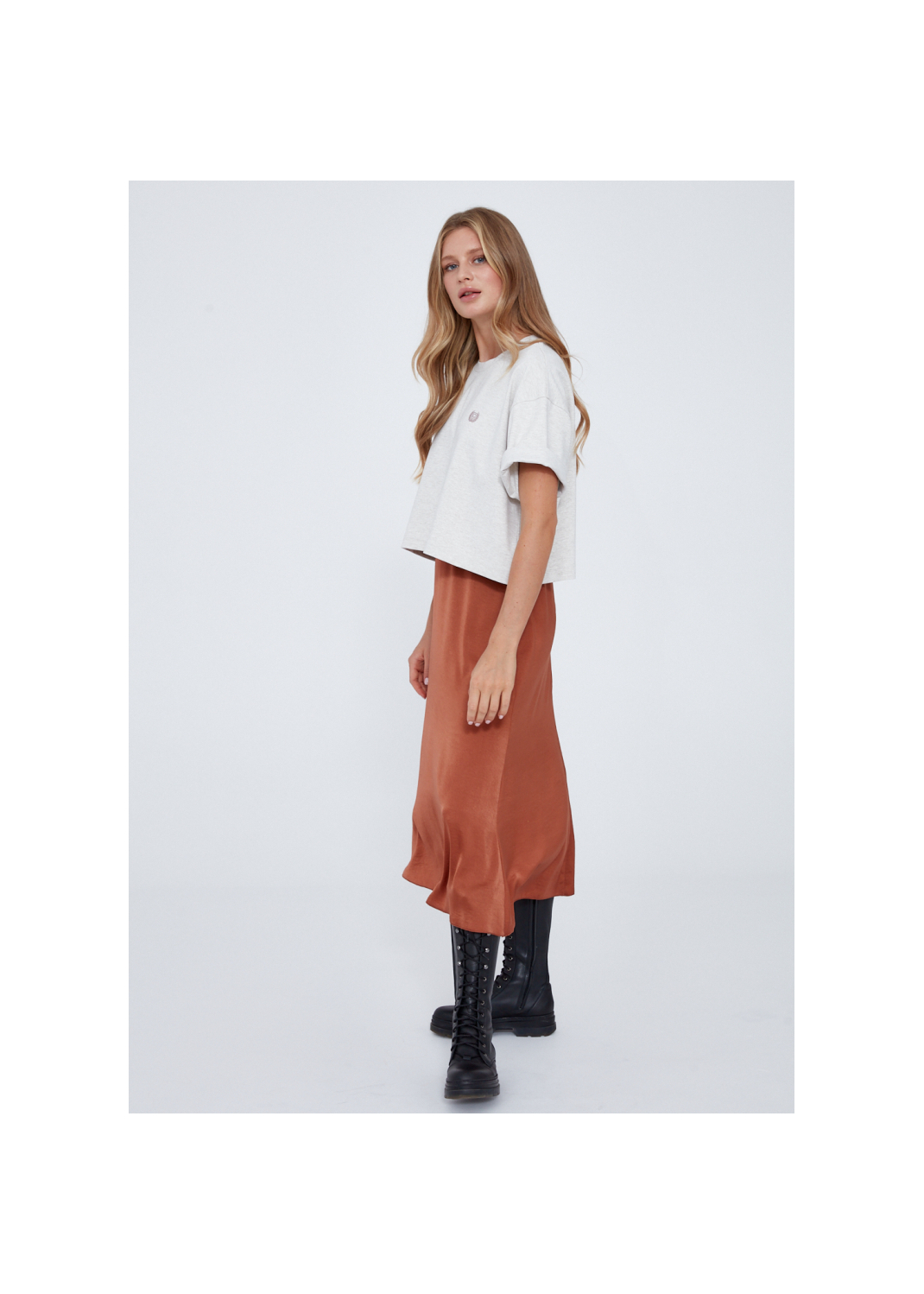 T-shirt VANILLA waniliowy - 93123