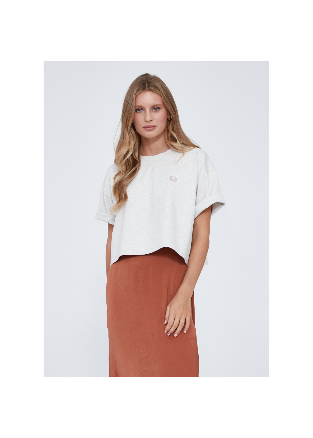 T-shirt VANILLA waniliowy - 93124