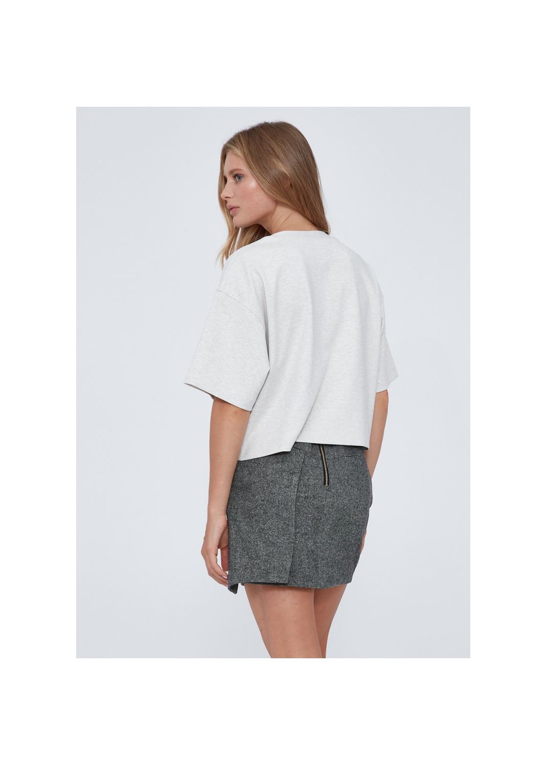T-shirt VANILLA waniliowy - 93125