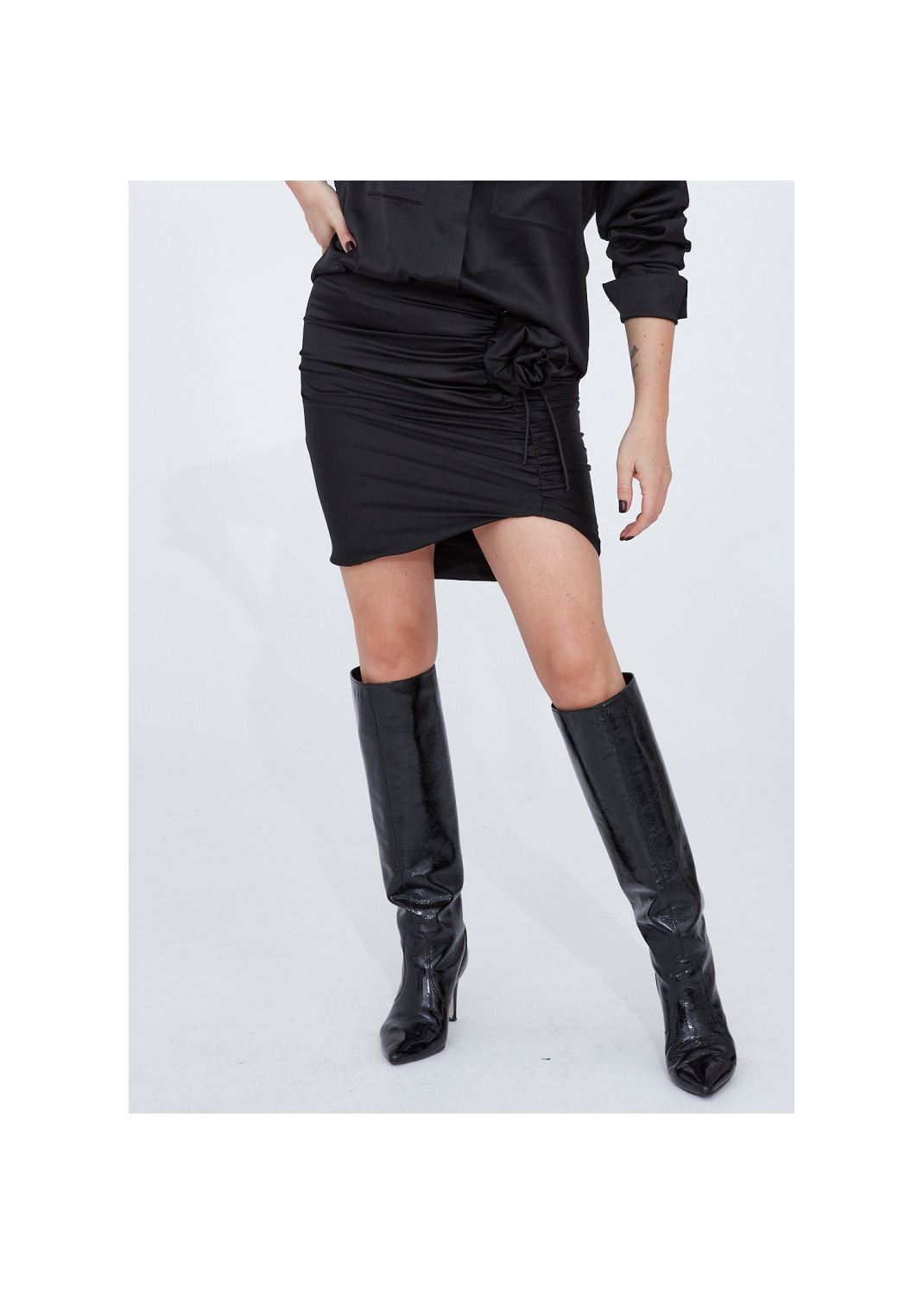 Spódnica mini MARTHE czarny - 100378