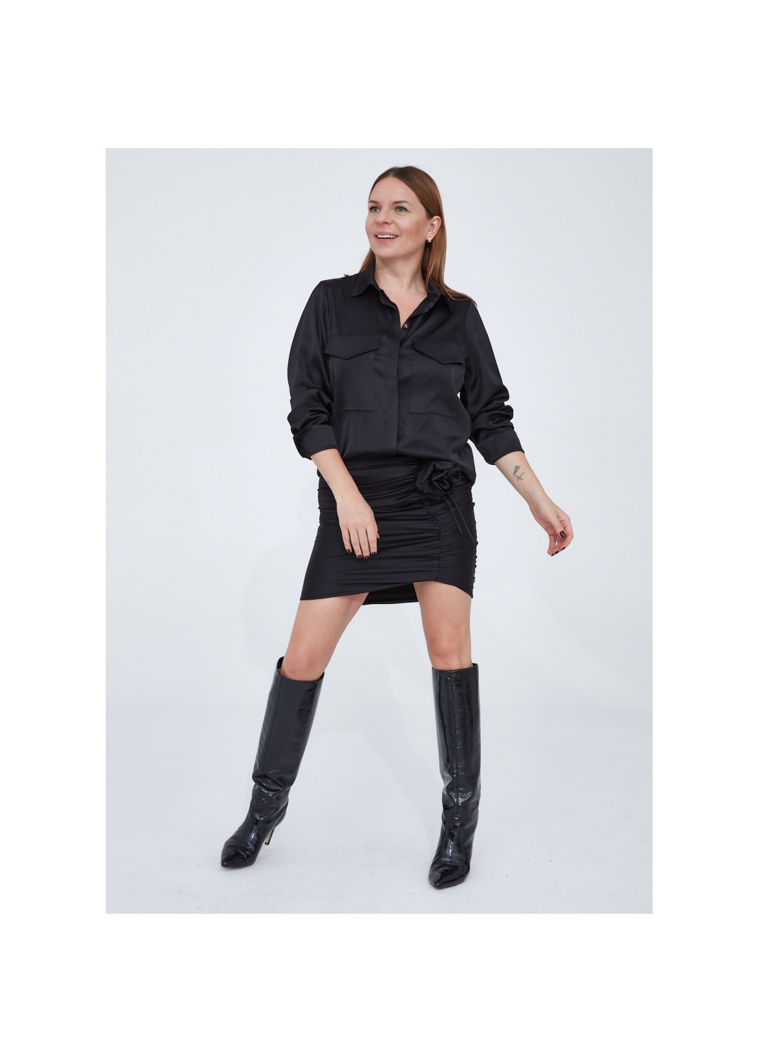 Spódnica mini MARTHE czarny - 100374