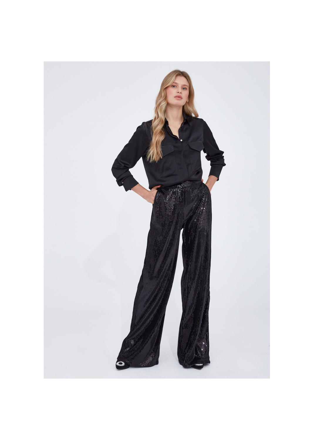 Spodnie GLAMMA cekiny - 99402