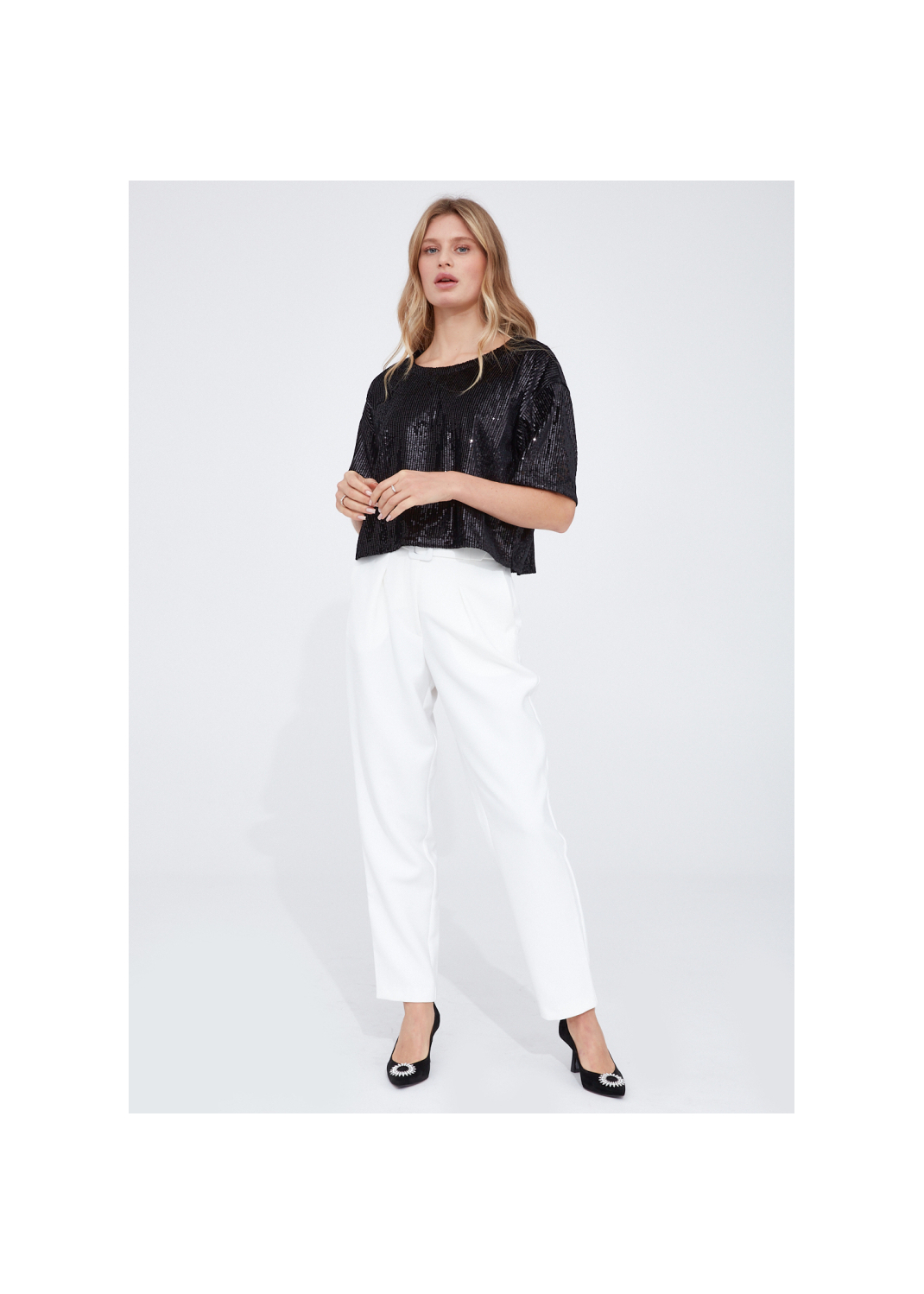T-shirt VALERIA cekiny - 99358