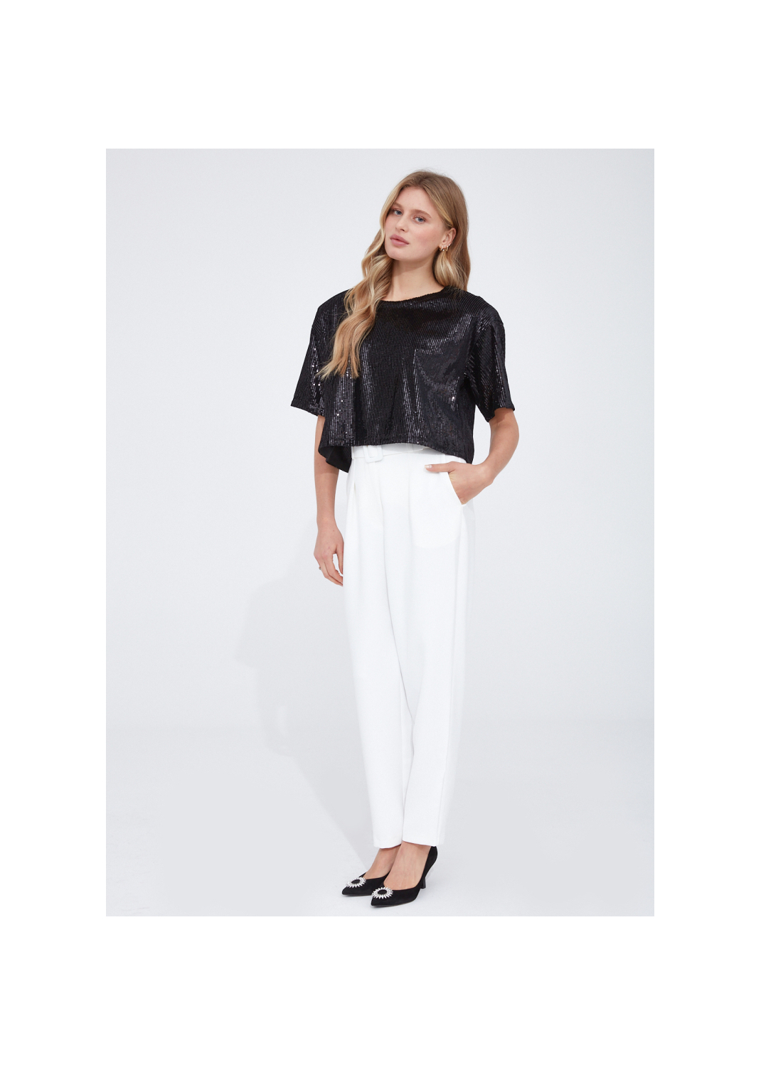 T-shirt VALERIA cekiny - 99367
