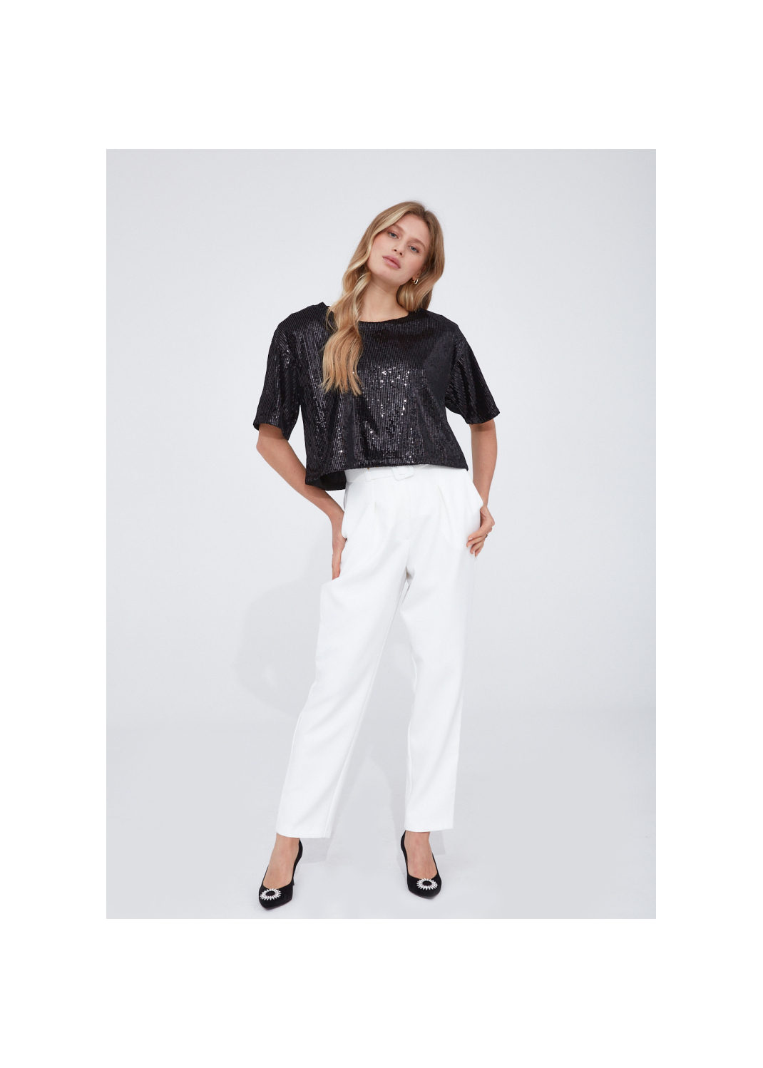 T-shirt VALERIA cekiny - 99363