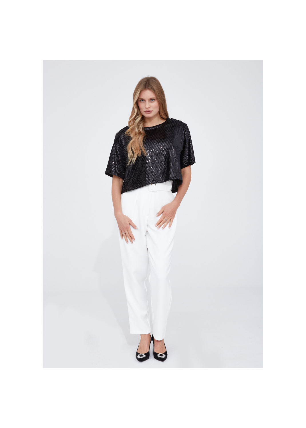 T-shirt VALERIA cekiny - 99365