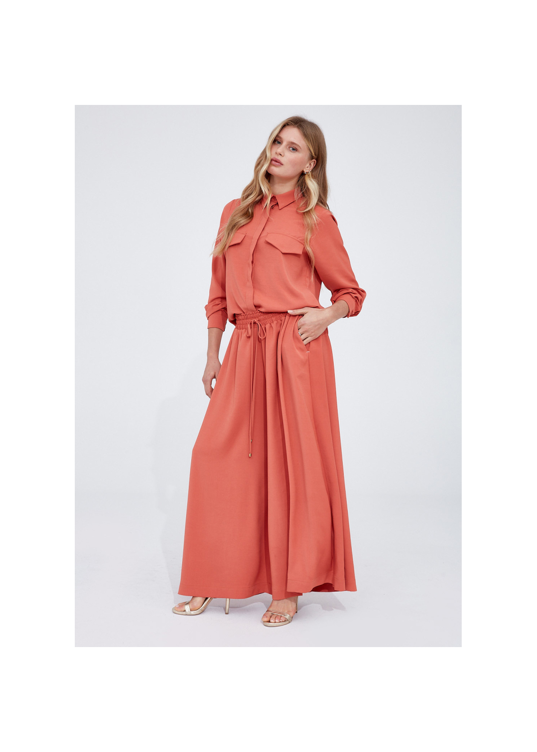 Koszula SANDRA antyczny róz - 100285
