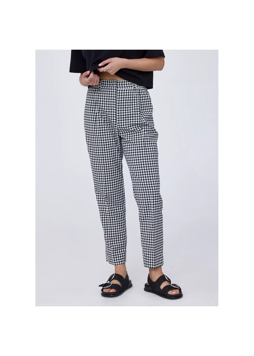 Trousers PAULETTE check - 124896