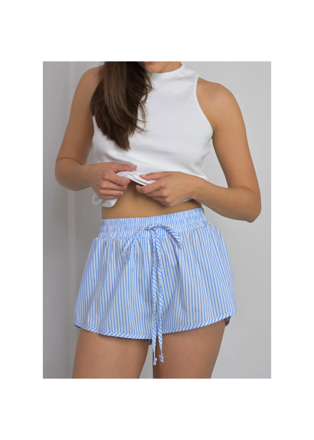 Shorts WENDY blue striped - 128235