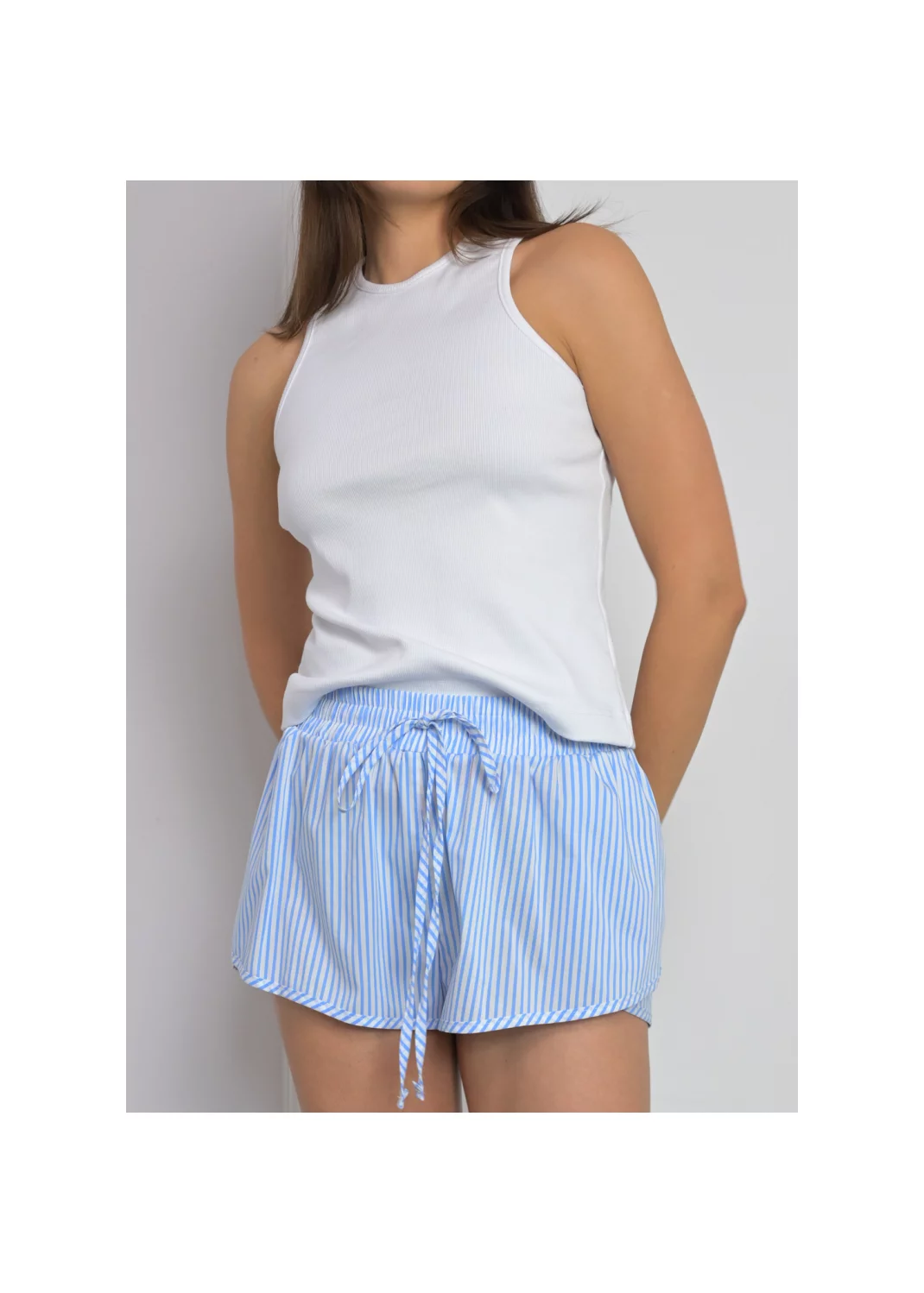 Shorts WENDY blue striped - 128236