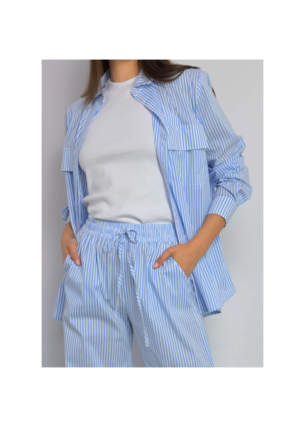 Shirt WENDY blue striped - 128265