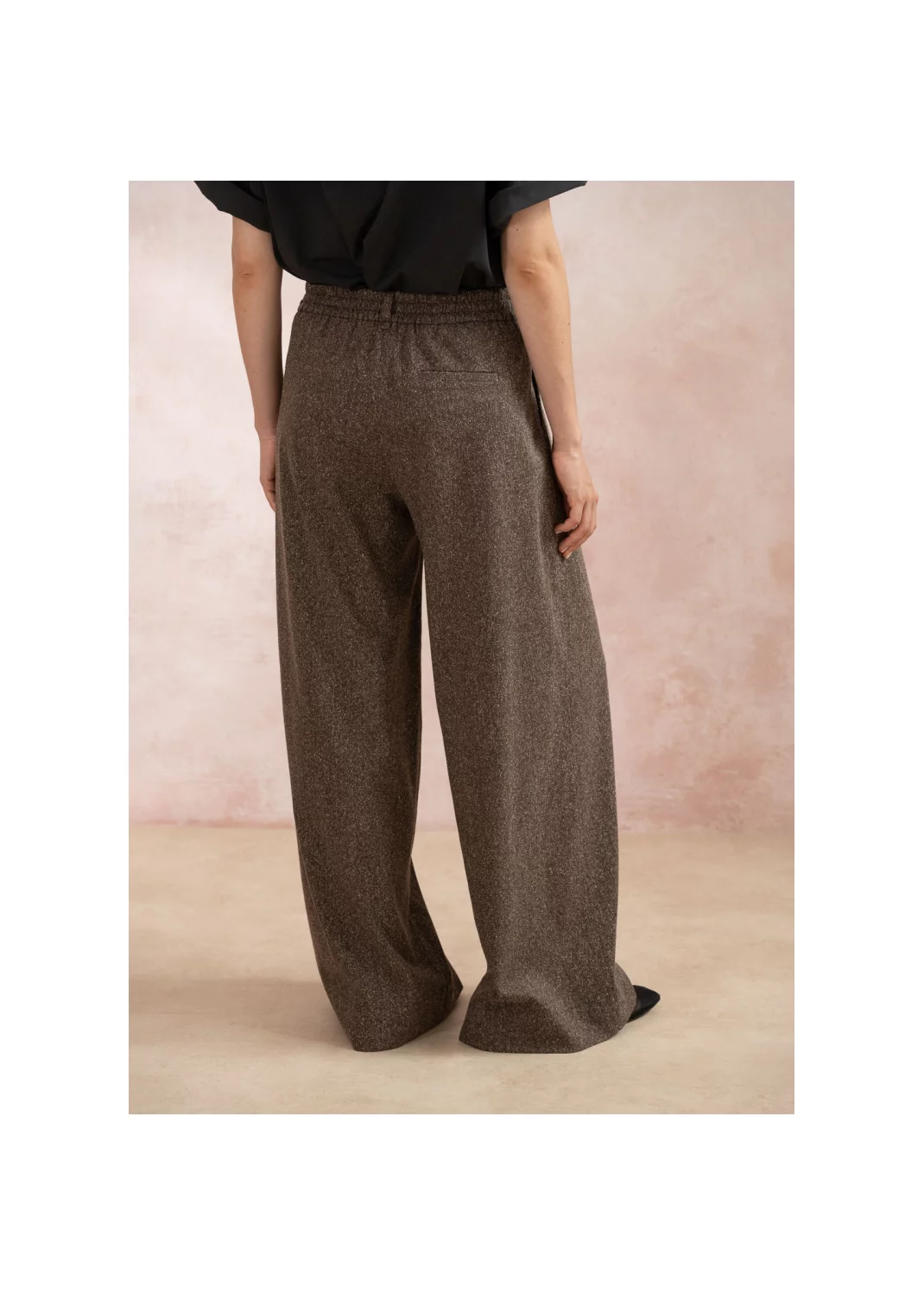 Trousers MUSCARI brown wool - 123607