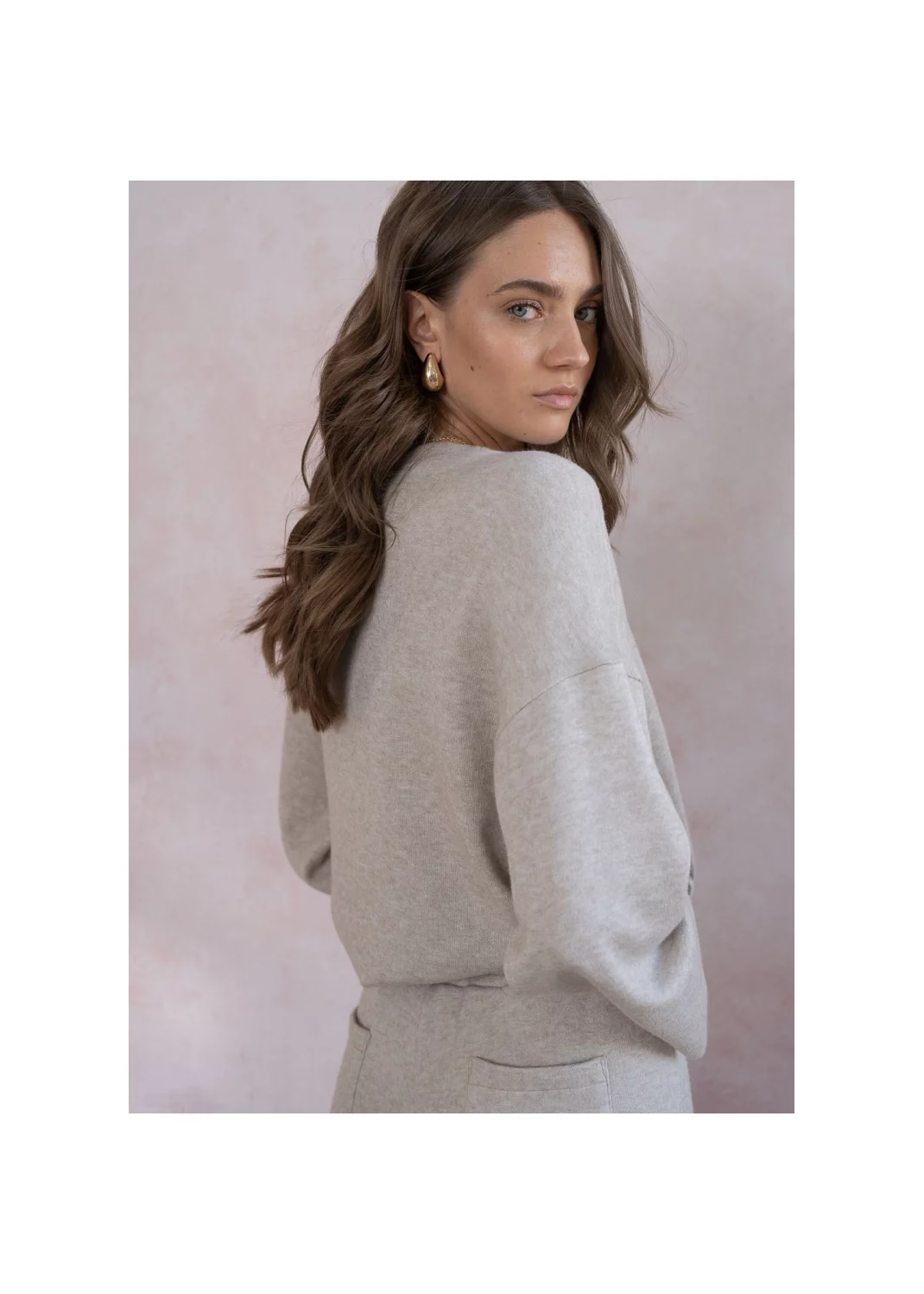 Sweatshirt DANIELLA wool beige - 125649