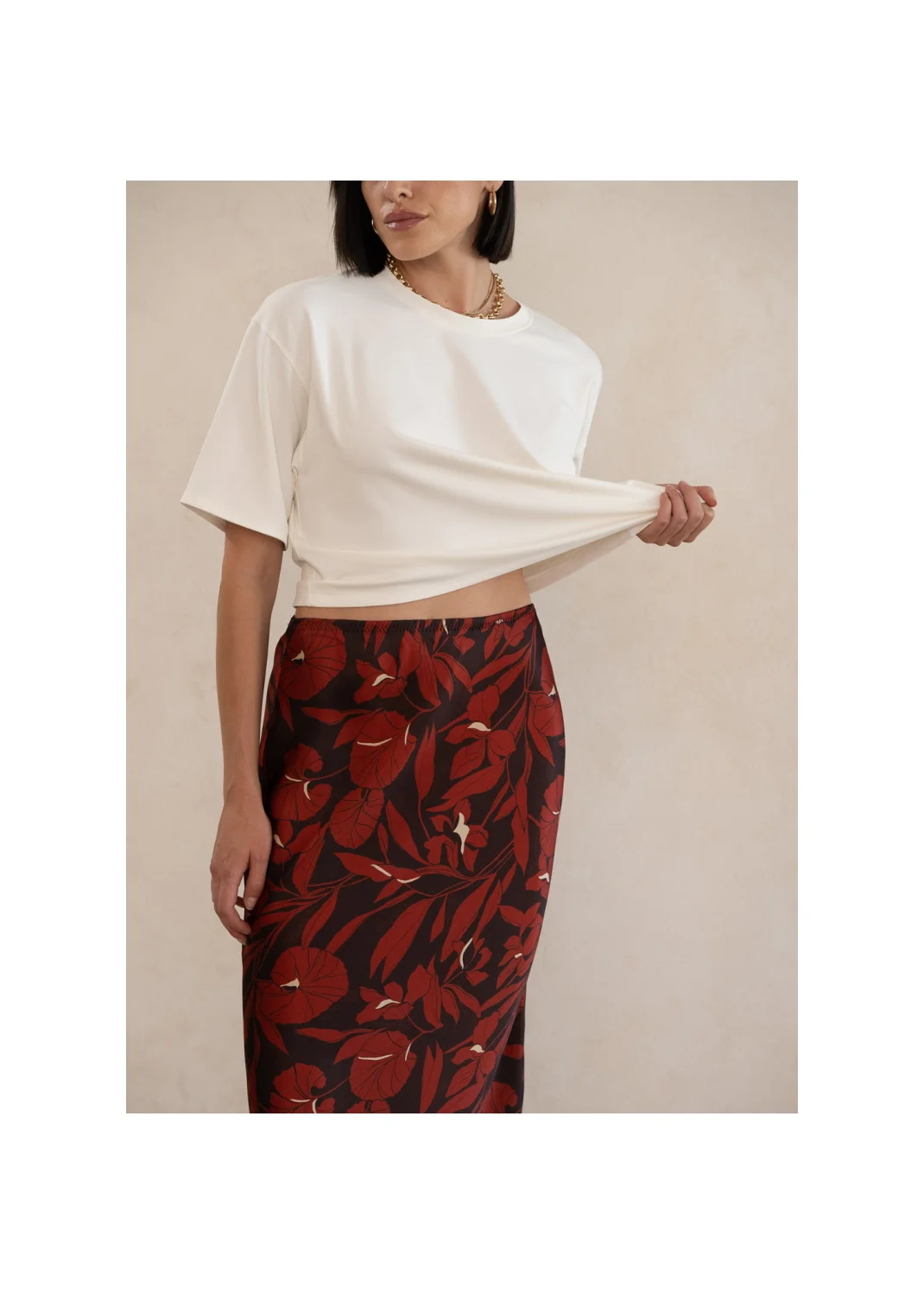 Skirt CLYDE flowers - 124487