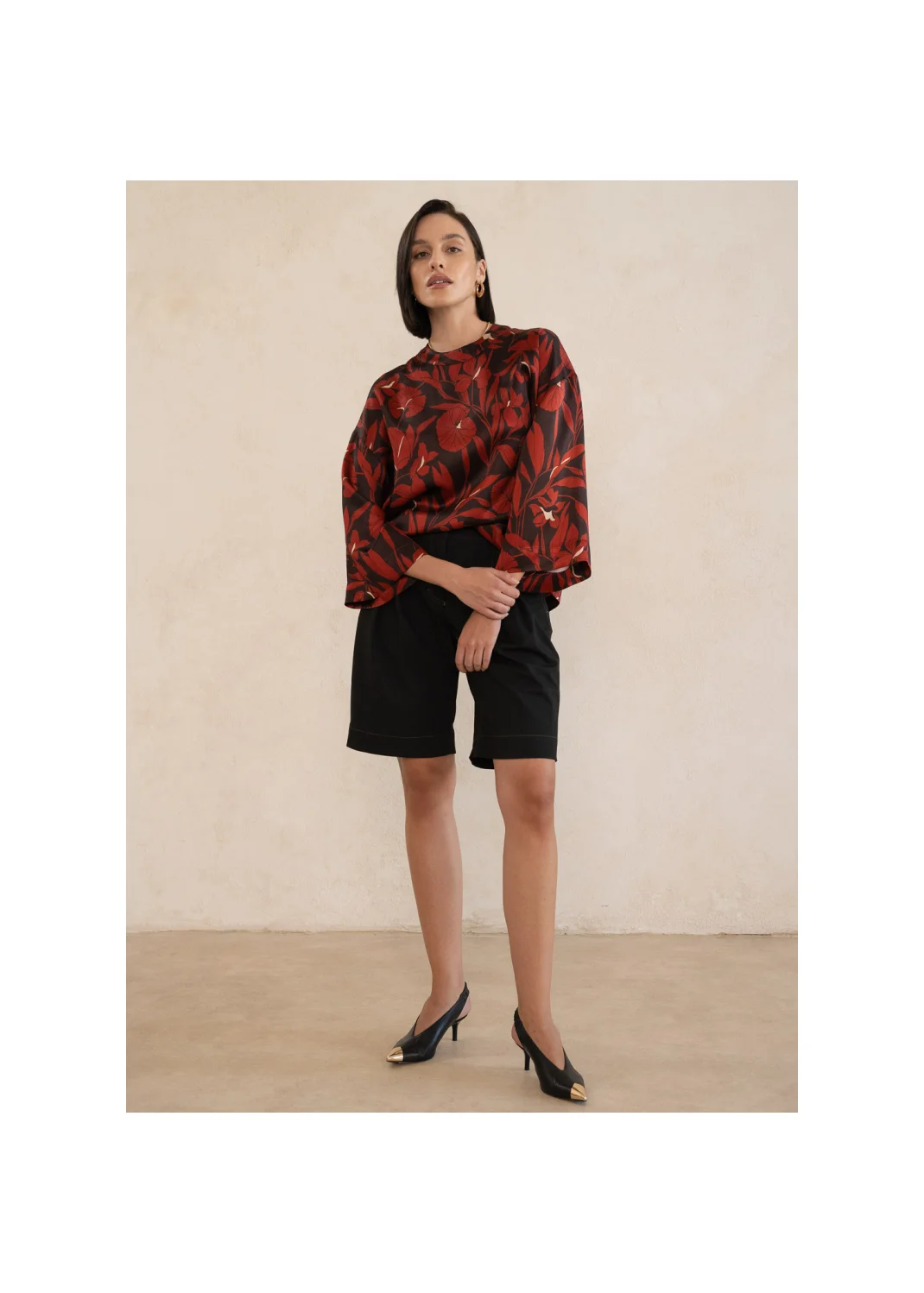 Blouse CELESTE flowers - 124496