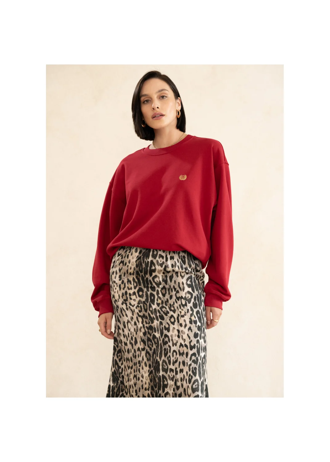 Sweatshirt MARION burgundy - 126275