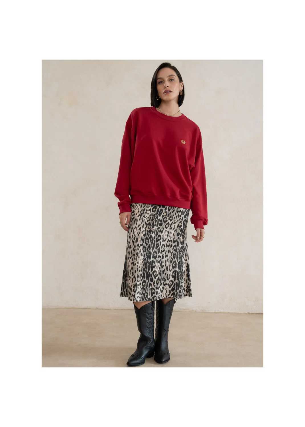 Sweatshirt MARION burgundy - 126276