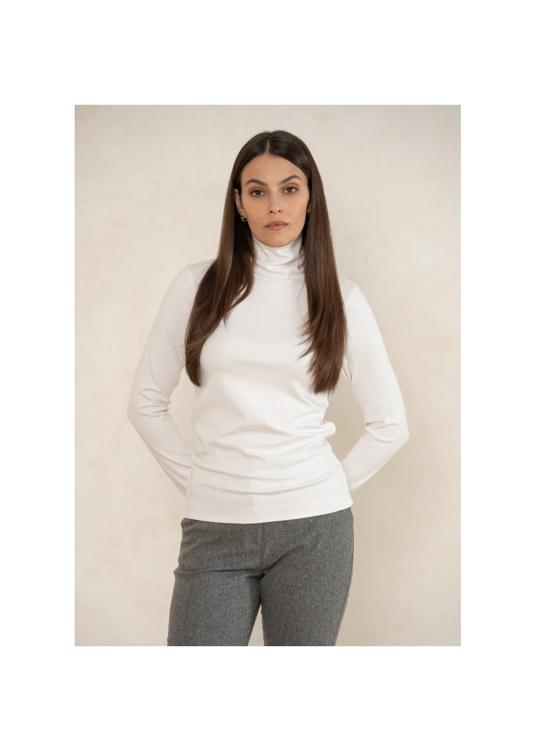 Turtleneck DAISY white - 127550