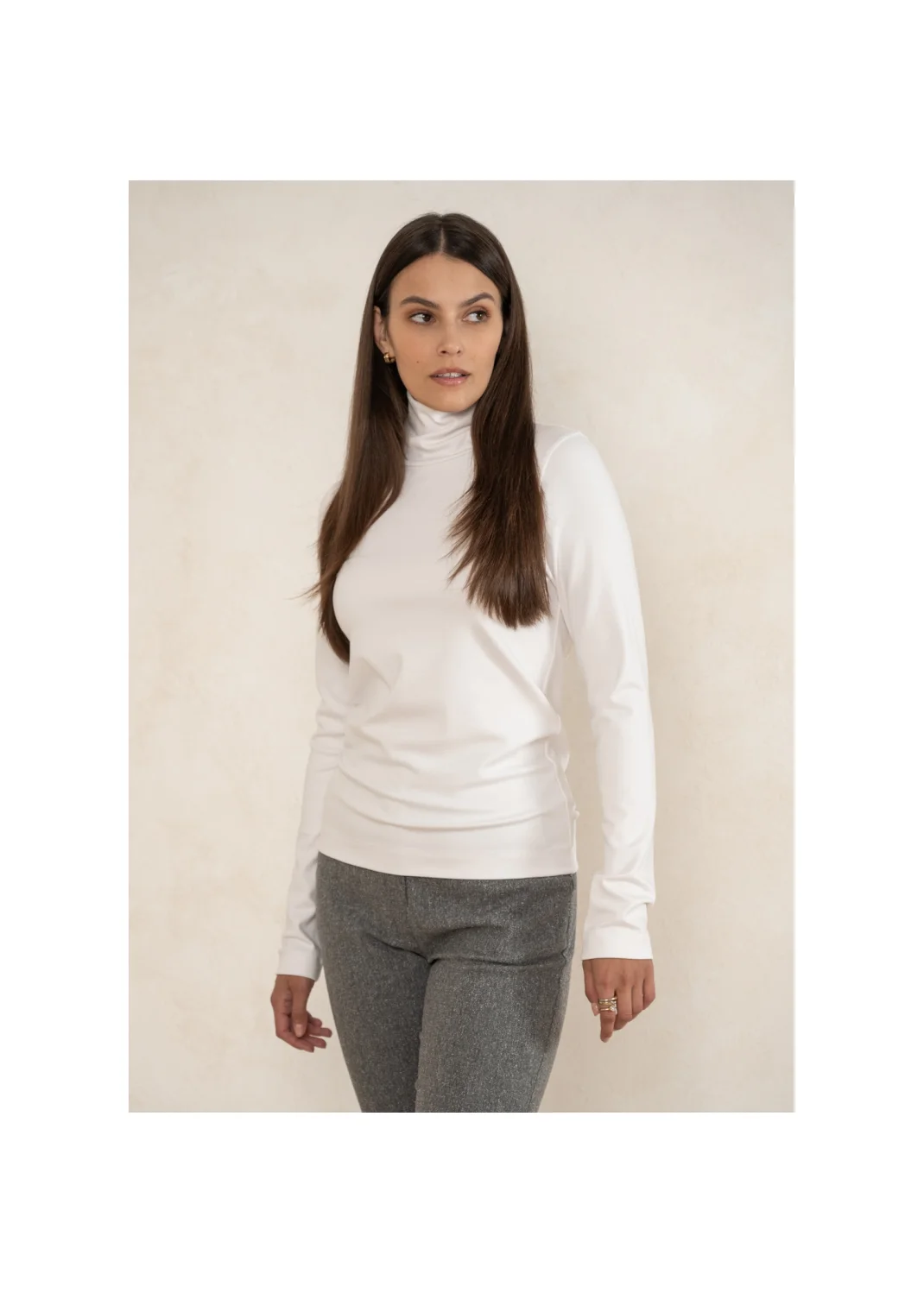 Turtleneck DAISY white - 127551