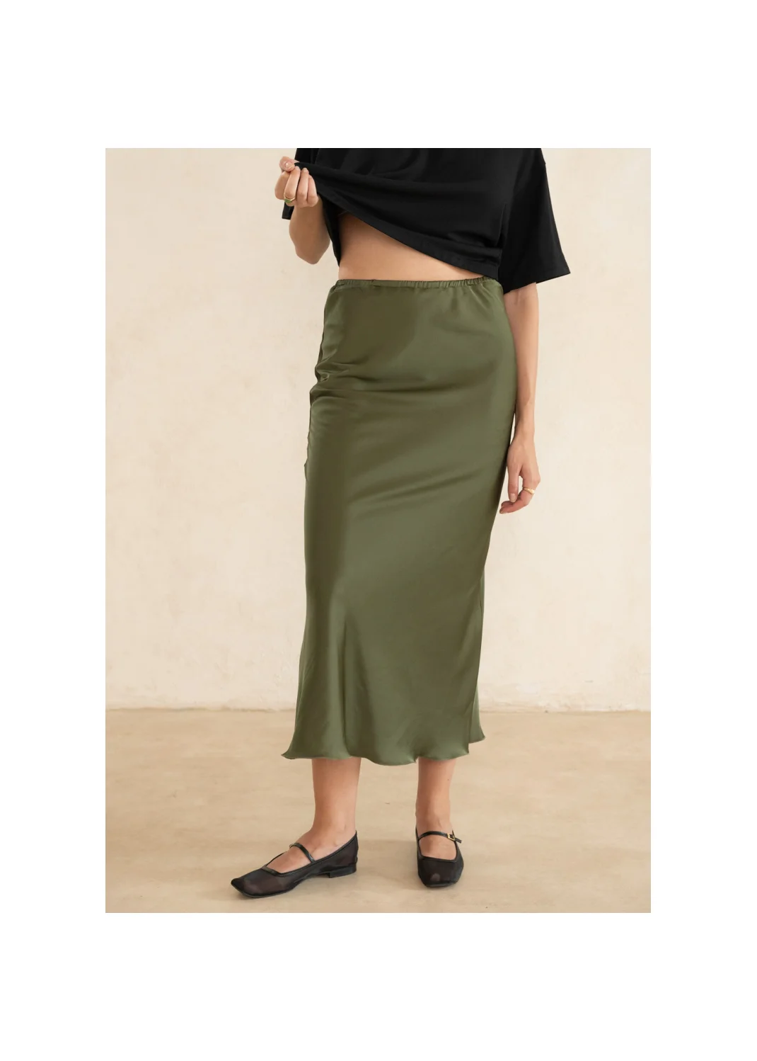 Skirt CLYDE olive  - 127437