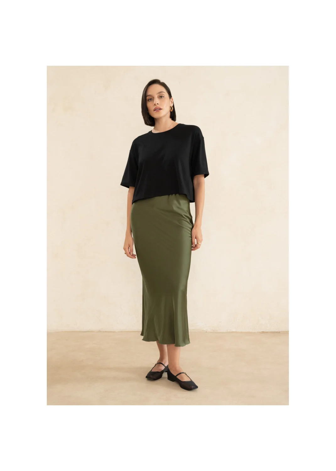 Skirt CLYDE olive  - 127438