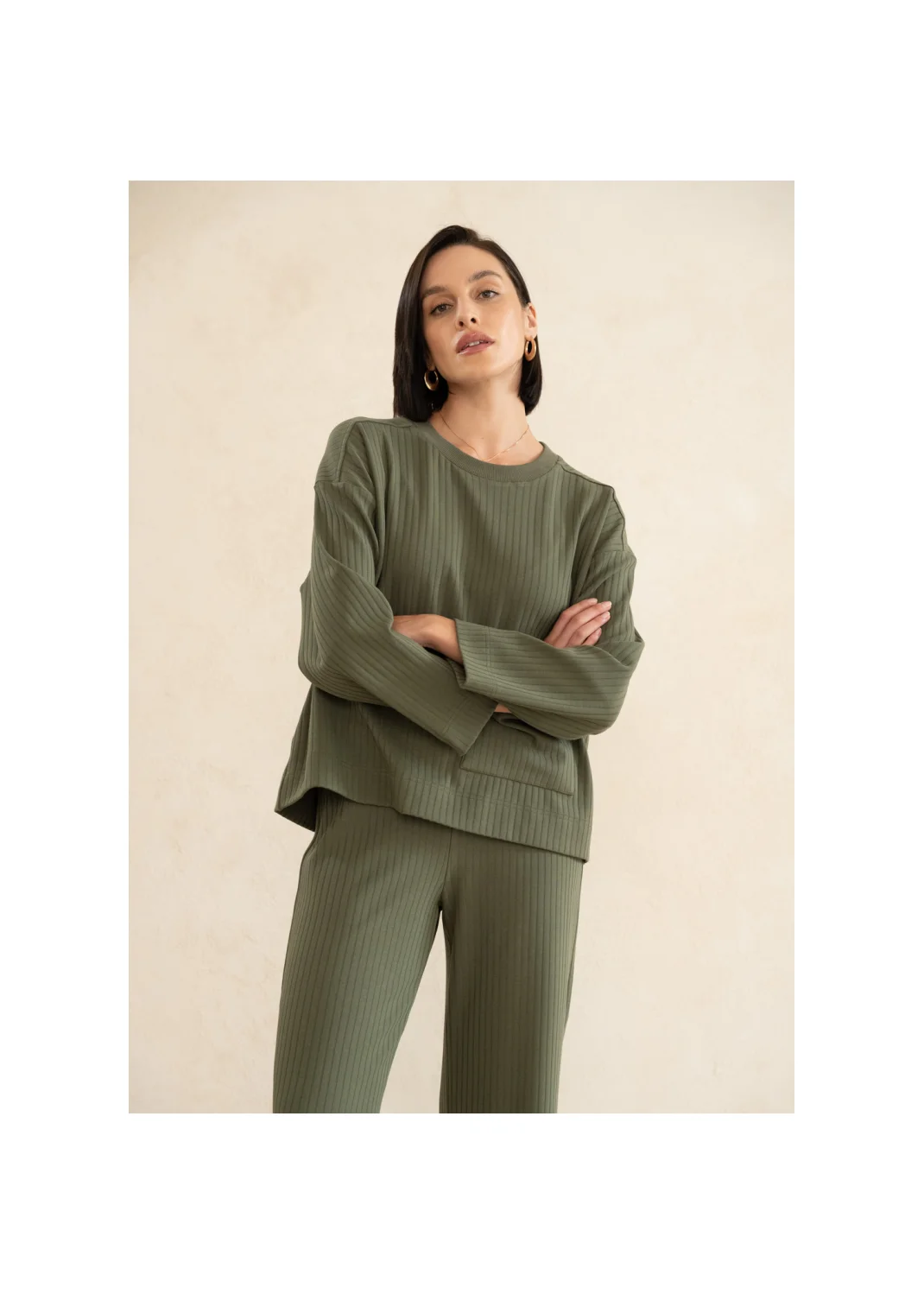 Sweatshirt GARDENIA green - 127358