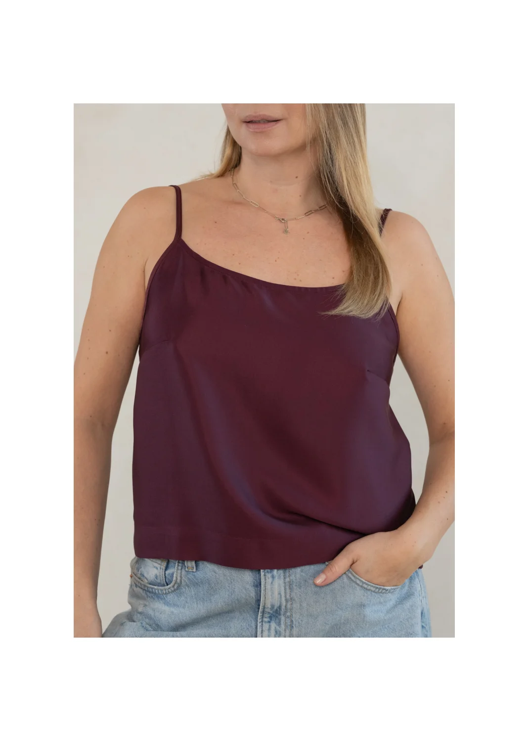 Top CECYLIA burgundy - 128351