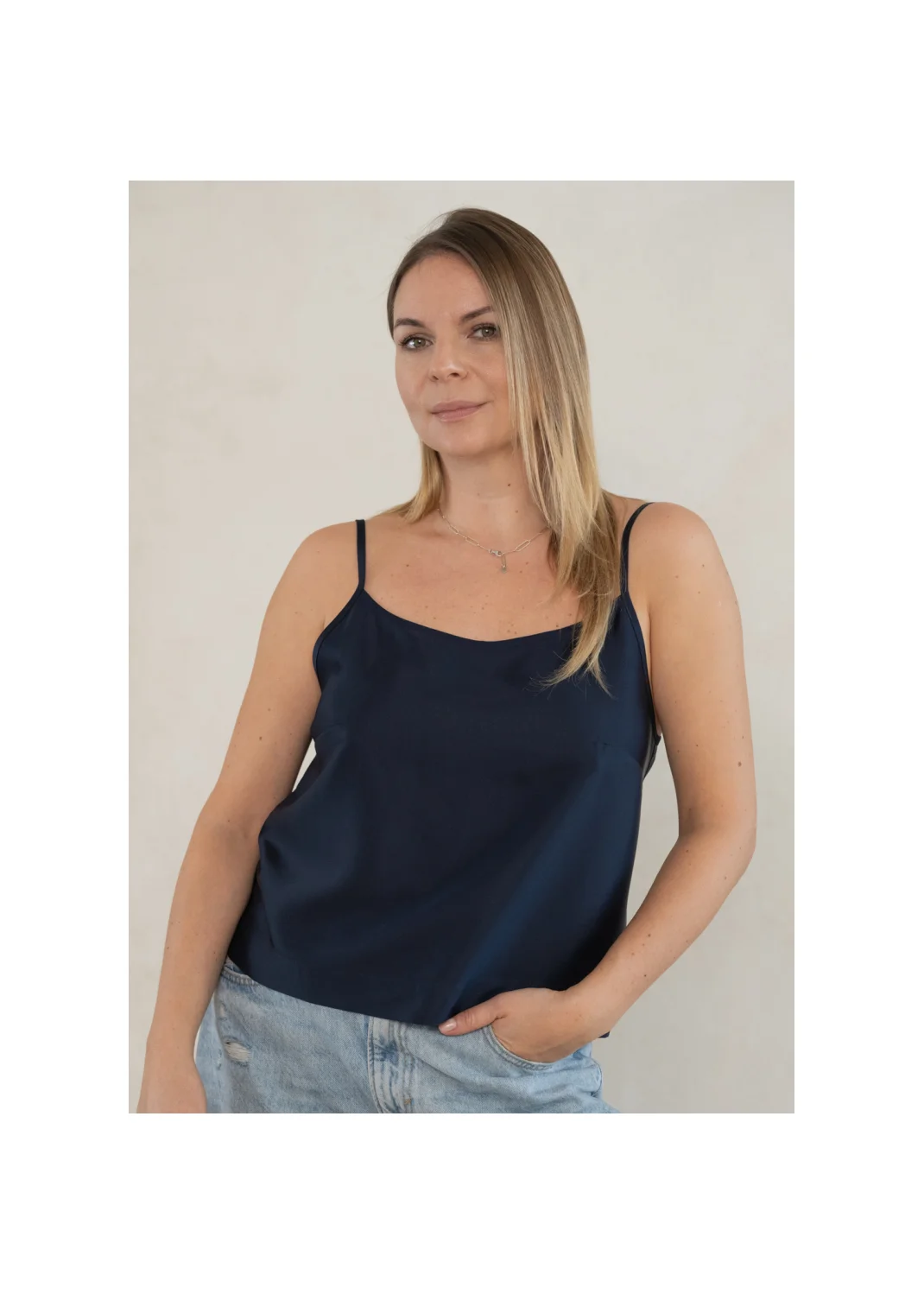 Top CECYLIA navy - 128373