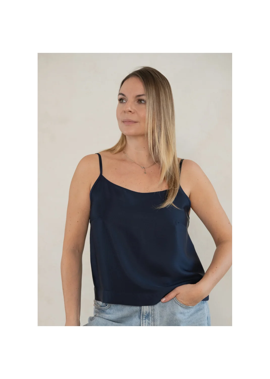 Top CECYLIA navy - 128374