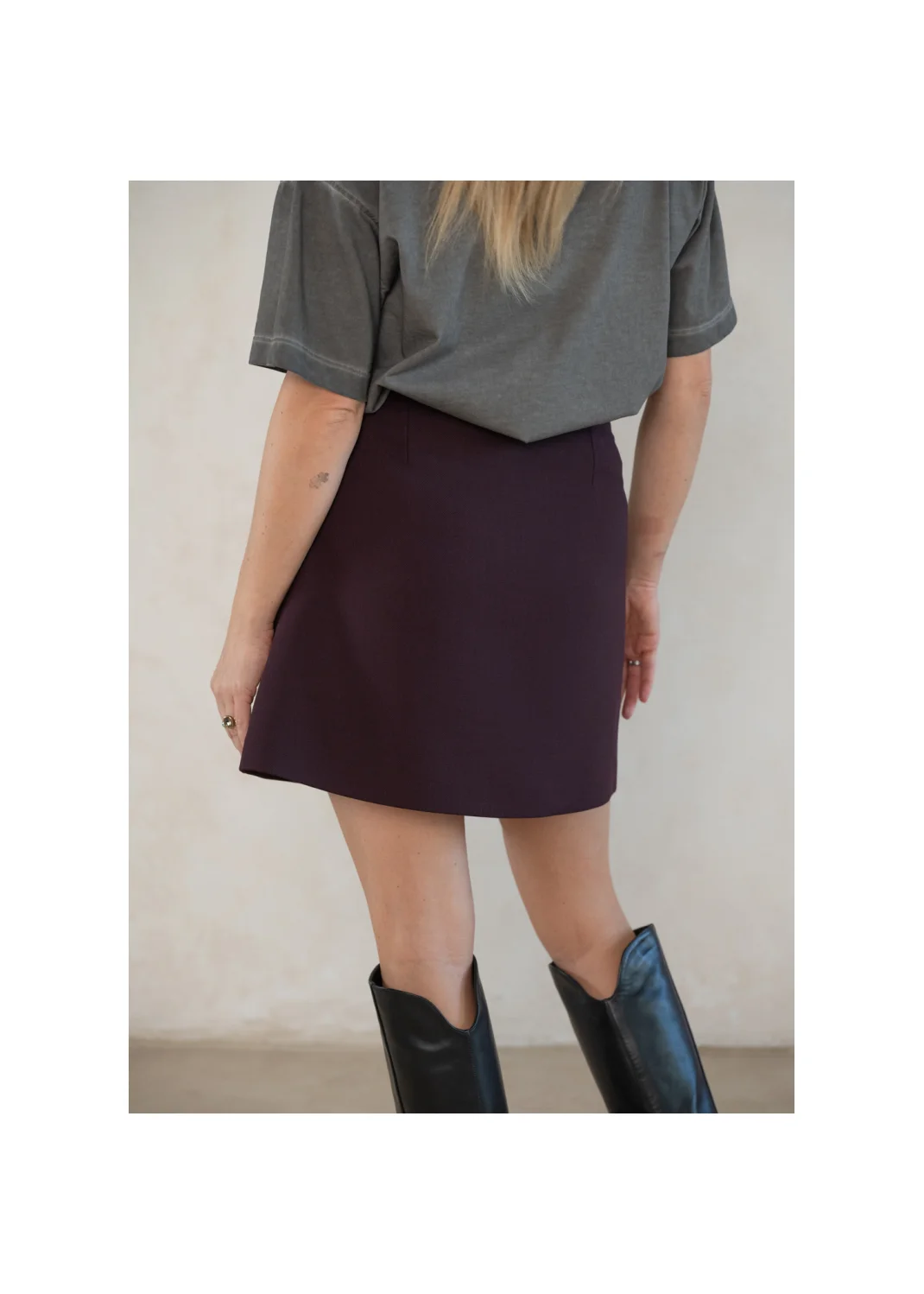 Skirt FORDEPIA burgundy  - 128383